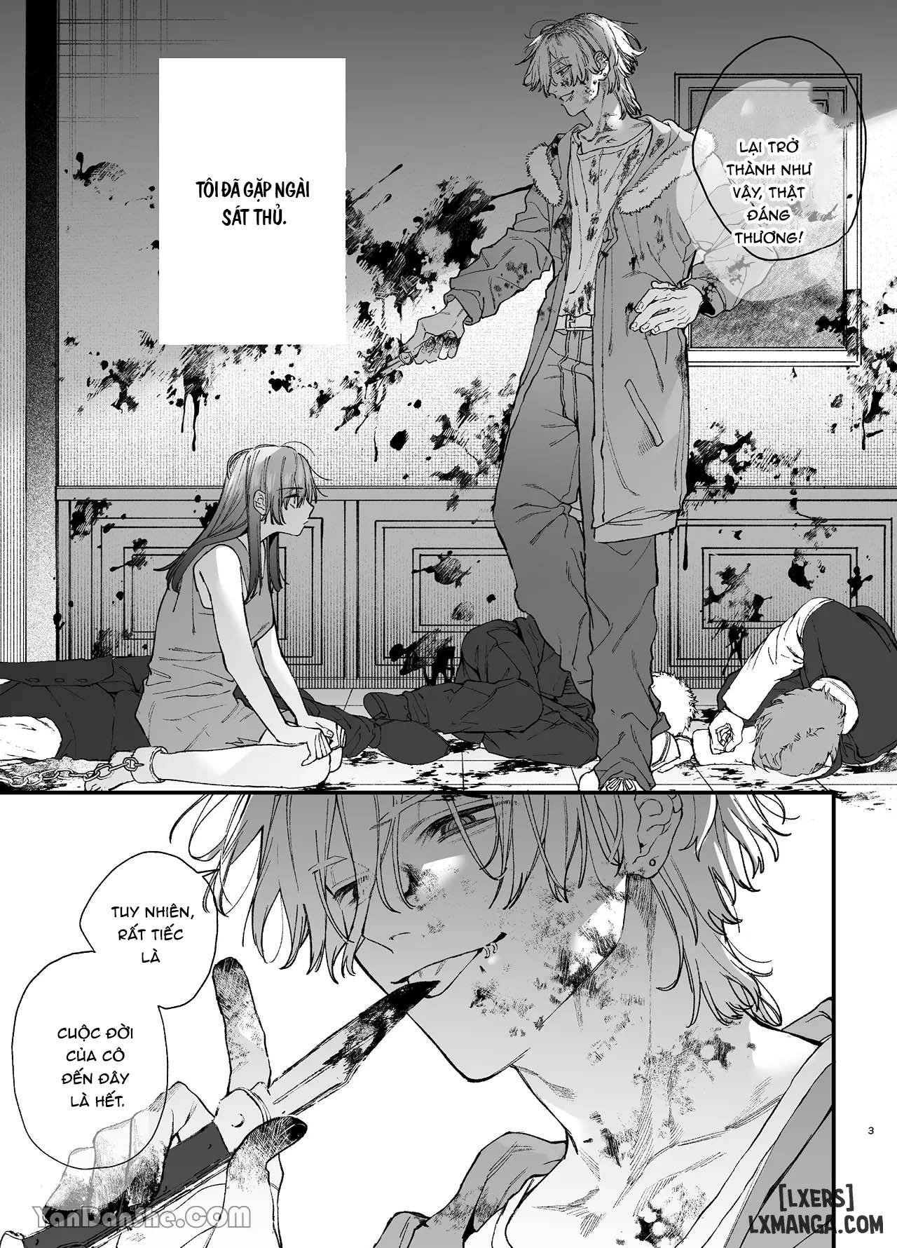 HentaiVN.net - Ảnh 4 - [r-18] kẻ giết người có tình yêu mù quáng, thích chơi đùa với thú cưng không thể cưỡng lại. - 1