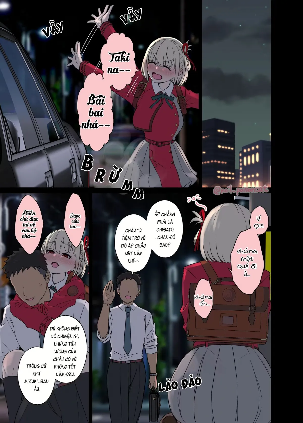 HentaiVN.net - Ảnh 4 - Làm tình với Nishikigi Chisato đang say rượu [Deisui shita Nishikigi Chisato ni Warui Koto o suru Hanashi] - Oneshot: Phần truyện về Nishikigi Chisato