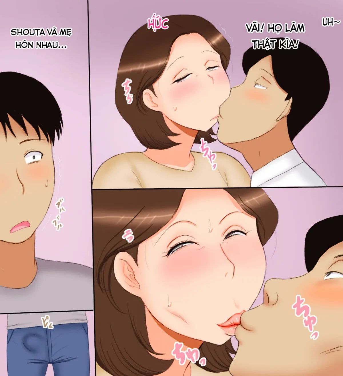 HentaiVN.net - Ảnh 11 - Địt mẹ cực múp! [Haha wa Kouhai no Onna] - Chap 1