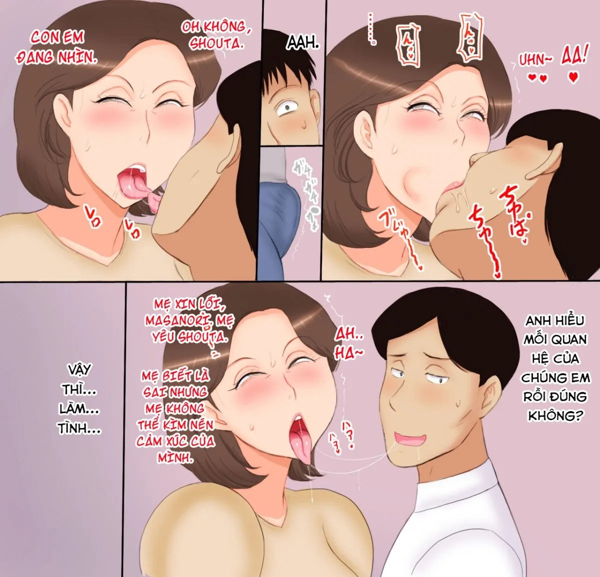 HentaiVN.net - Ảnh 12 - Địt mẹ cực múp! [Haha wa Kouhai no Onna] - Chap 1