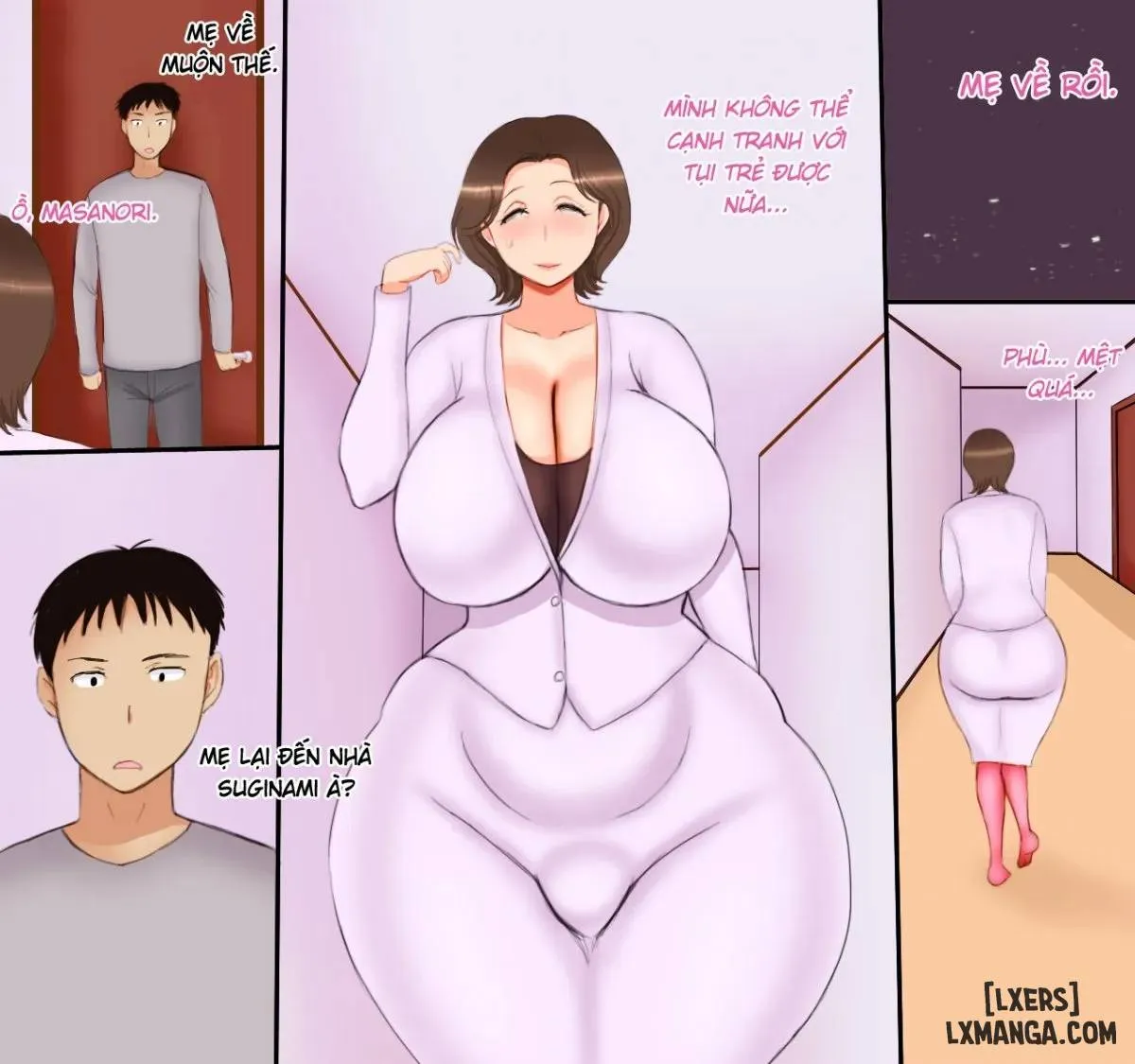 HentaiVN.net - Ảnh 3 - Địt mẹ cực múp! [Haha wa Kouhai no Onna] - Oneshot