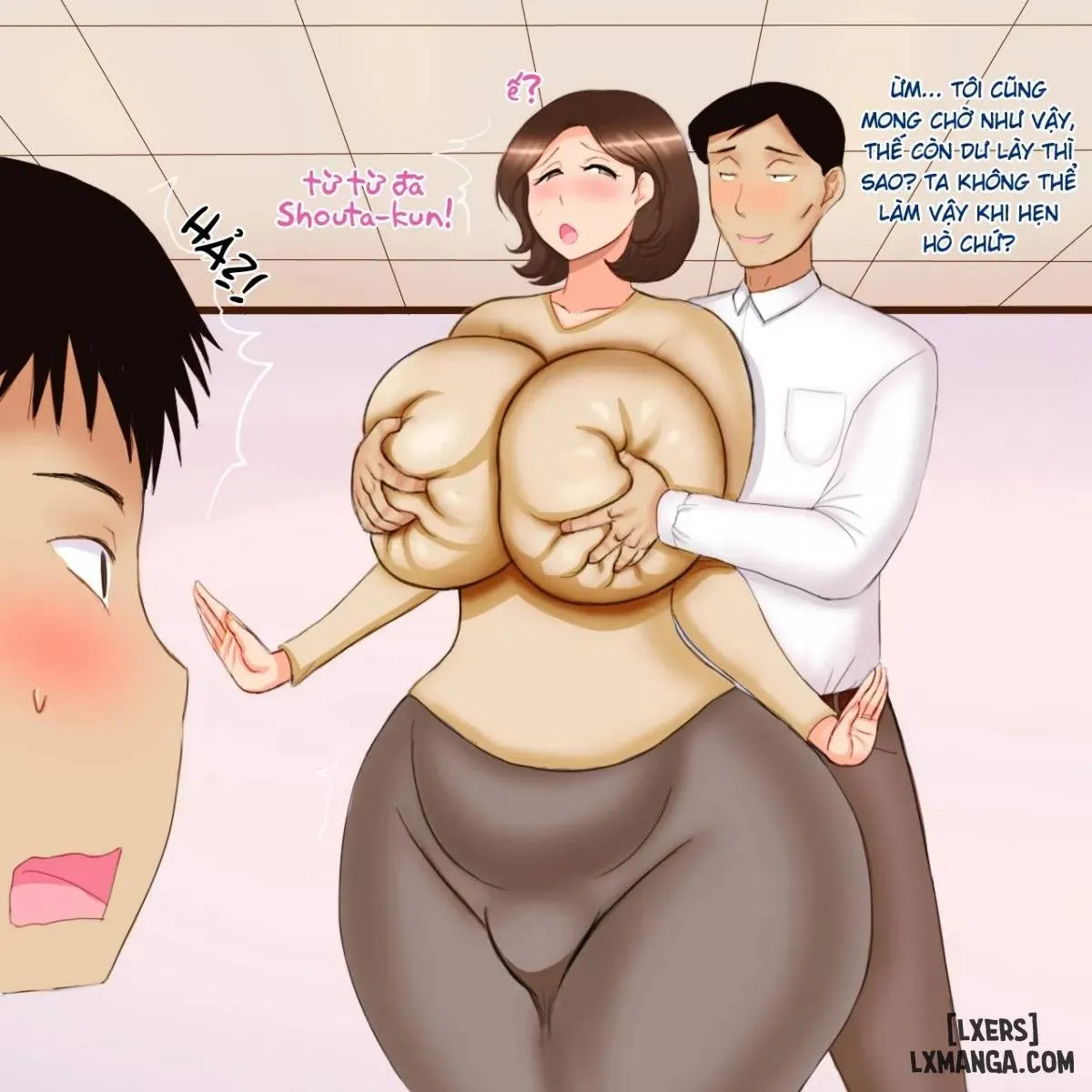 HentaiVN.net - Ảnh 6 - Địt mẹ cực múp! [Haha wa Kouhai no Onna] - Oneshot