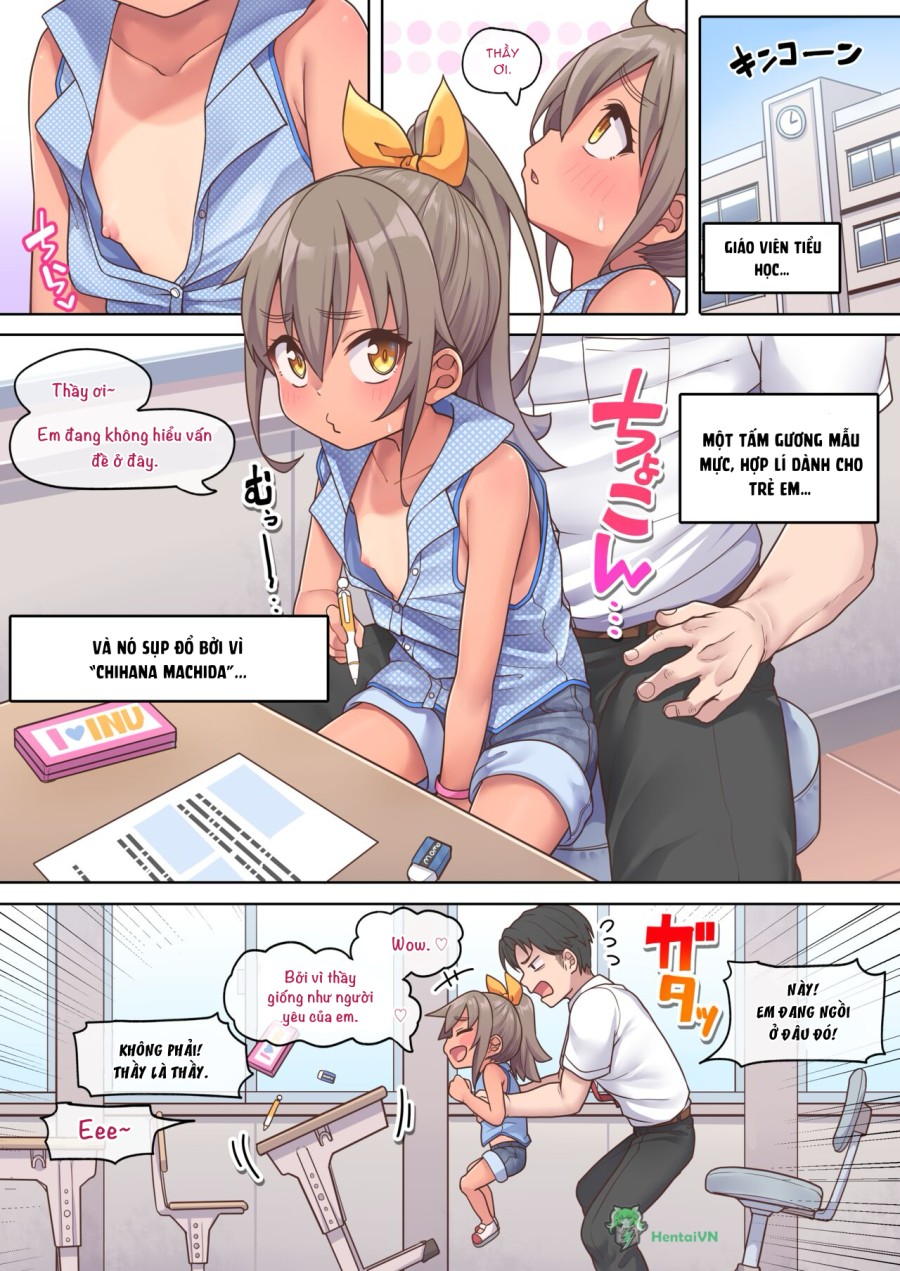 HentaiVN.net - Ảnh 3 - Nhìn về phía này, thầy ơi!! - Oneshot