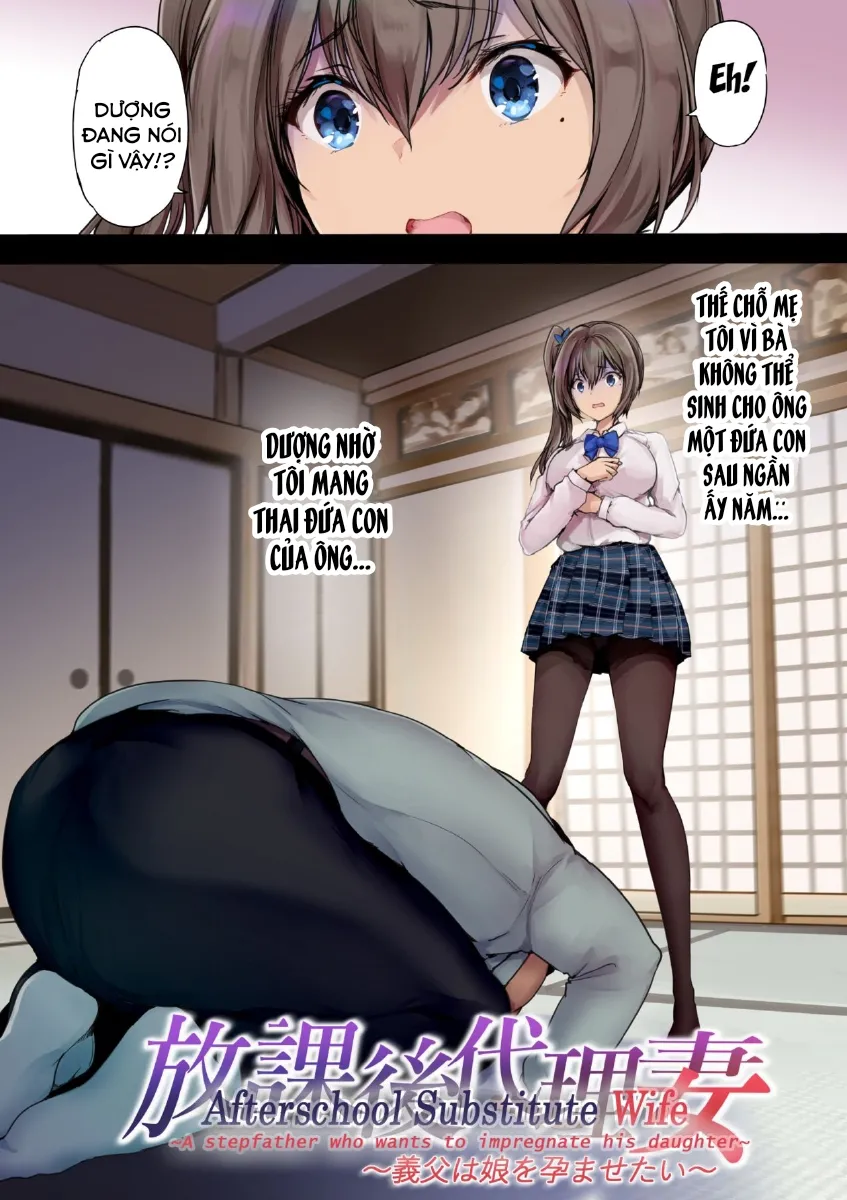 HentaiVN.net - Ảnh 4 - Afterschool Substitute Wife ~A Stepfather Wants To Impregnate His Daughter~ [Houkago Dairizuma Gifu Wa Musume O Haramasetai] - Chap 1.1