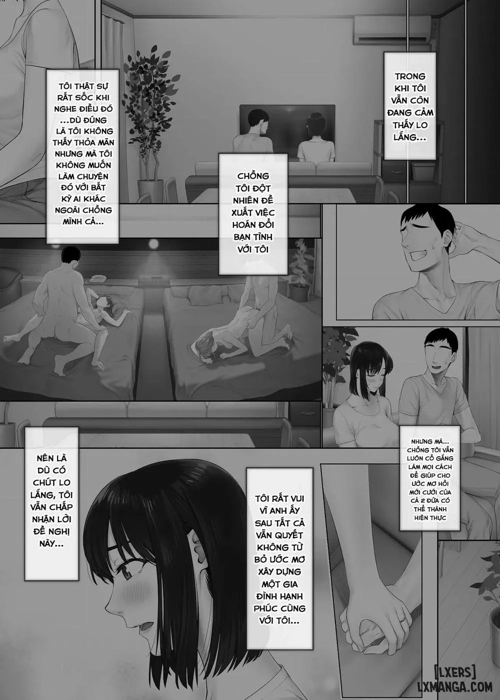 HentaiVN.net - Ảnh 5 - LeveChi na Swapping 2~Hatsu Zecchou de Iki Kuruu Tsuma Hen~ - Oneshot
