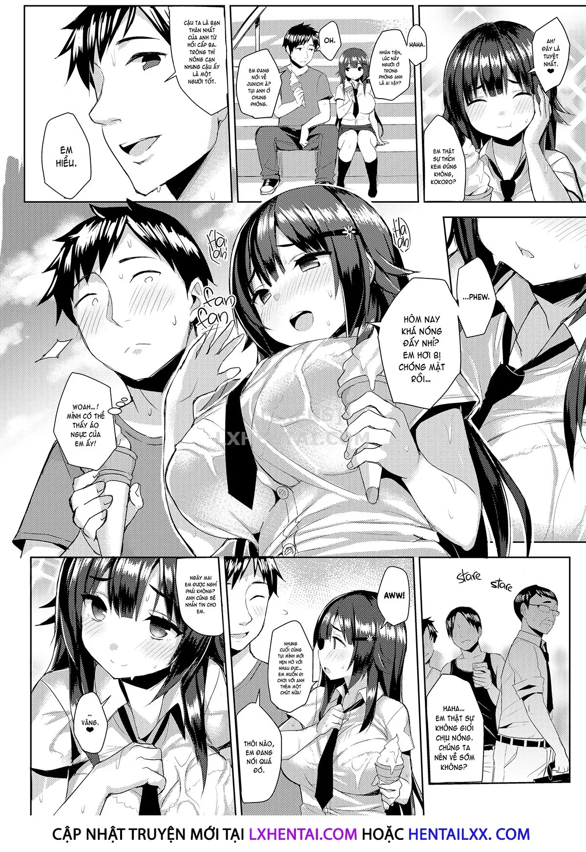 HentaiVN.net - Ảnh 4 - Curvy Tales - Chap 3 - Urge to NTR a Girlfriend in a School Swimsuit