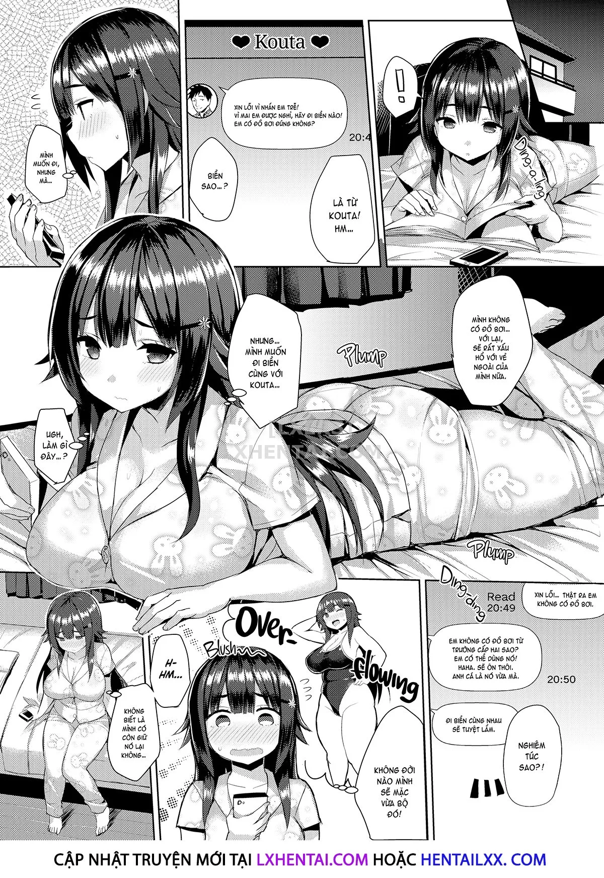 HentaiVN.net - Ảnh 5 - Curvy Tales - Chap 3 - Urge to NTR a Girlfriend in a School Swimsuit