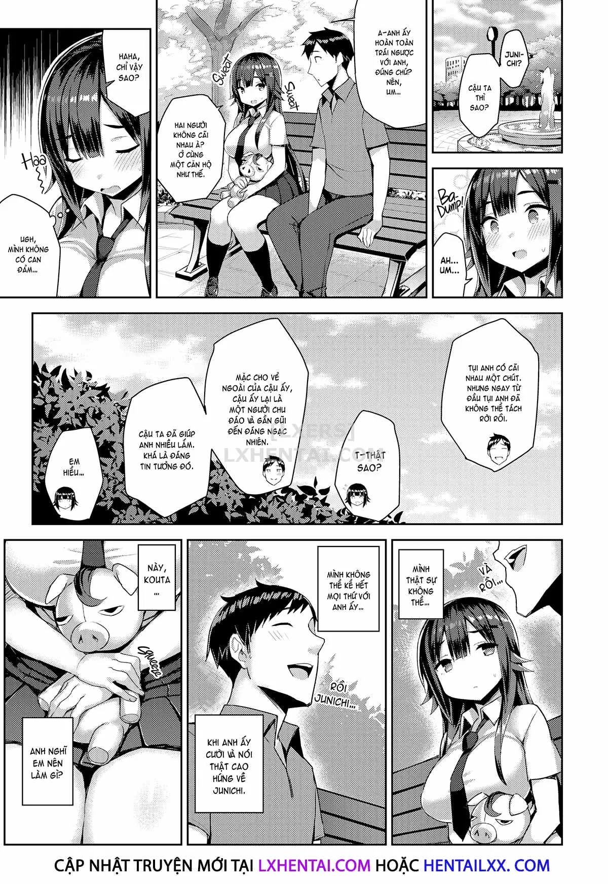 HentaiVN.net - Ảnh 11 - Curvy Tales - Chap 4 - More of an Urge to NTR a Girlfriend in a School Swimsuit
