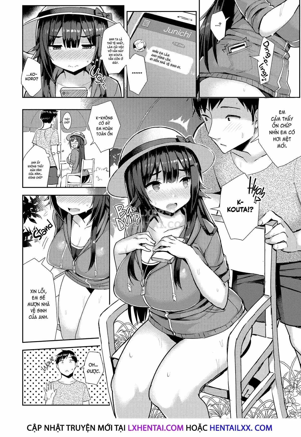 HentaiVN.net - Ảnh 4 - Curvy Tales - Chap 4 - More of an Urge to NTR a Girlfriend in a School Swimsuit
