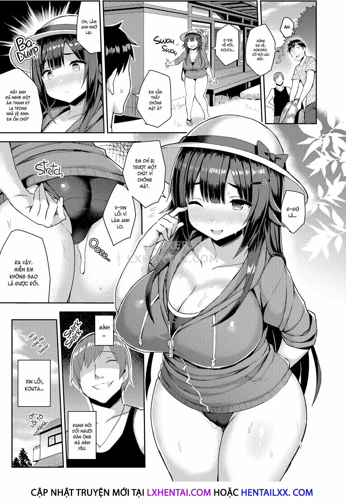 HentaiVN.net - Ảnh 9 - Curvy Tales - Chap 4 - More of an Urge to NTR a Girlfriend in a School Swimsuit