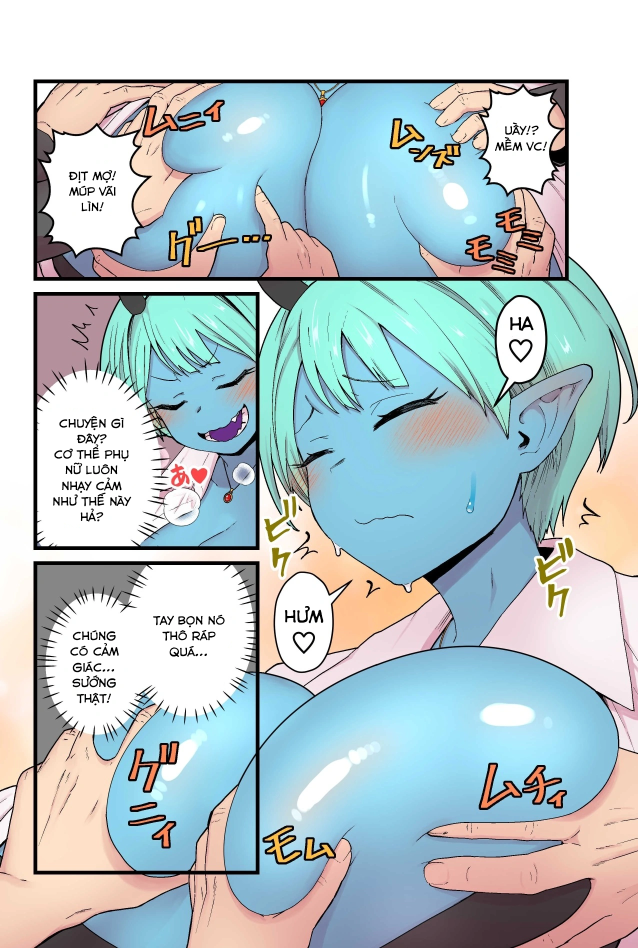 HentaiVN.net - Ảnh 13 - Succubus da xanh và loài kí sinh kì lạ - Oneshot (làm lại của thằng xài google dịch)