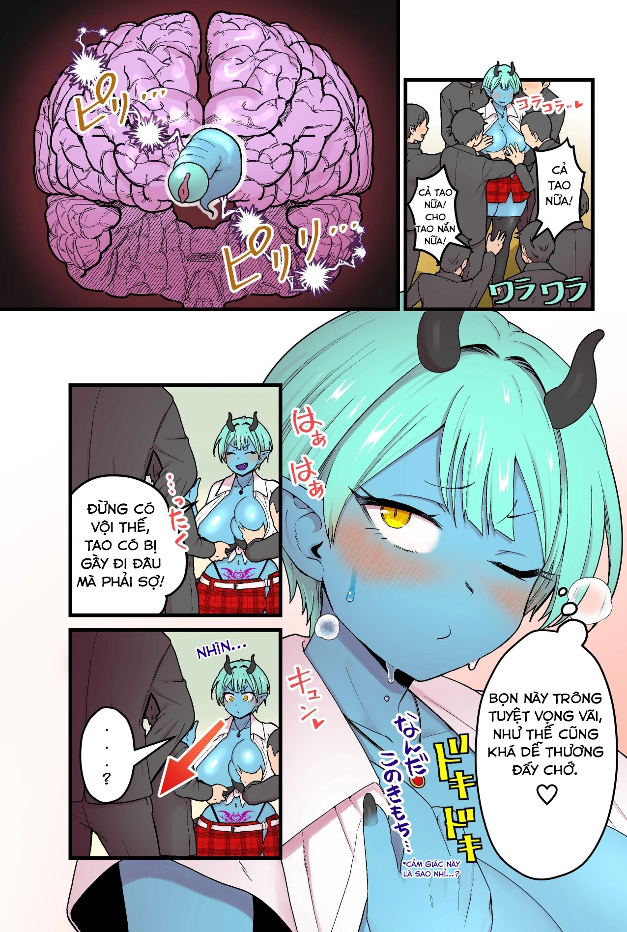 HentaiVN.net - Ảnh 14 - Succubus da xanh và loài kí sinh kì lạ - Oneshot (làm lại của thằng xài google dịch)