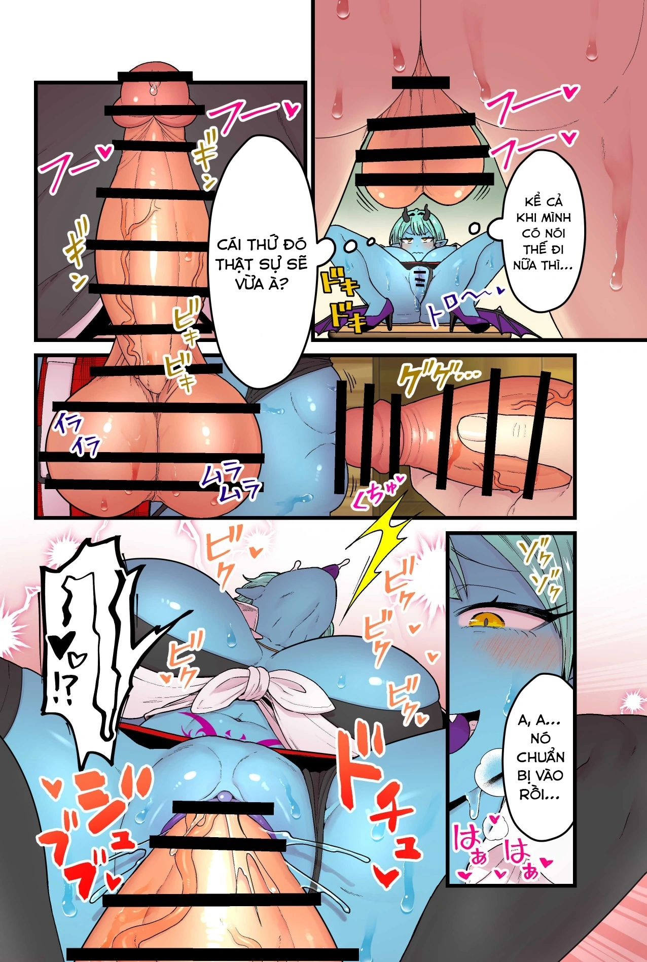 HentaiVN.net - Ảnh 23 - Succubus da xanh và loài kí sinh kì lạ - Oneshot (làm lại của thằng xài google dịch)