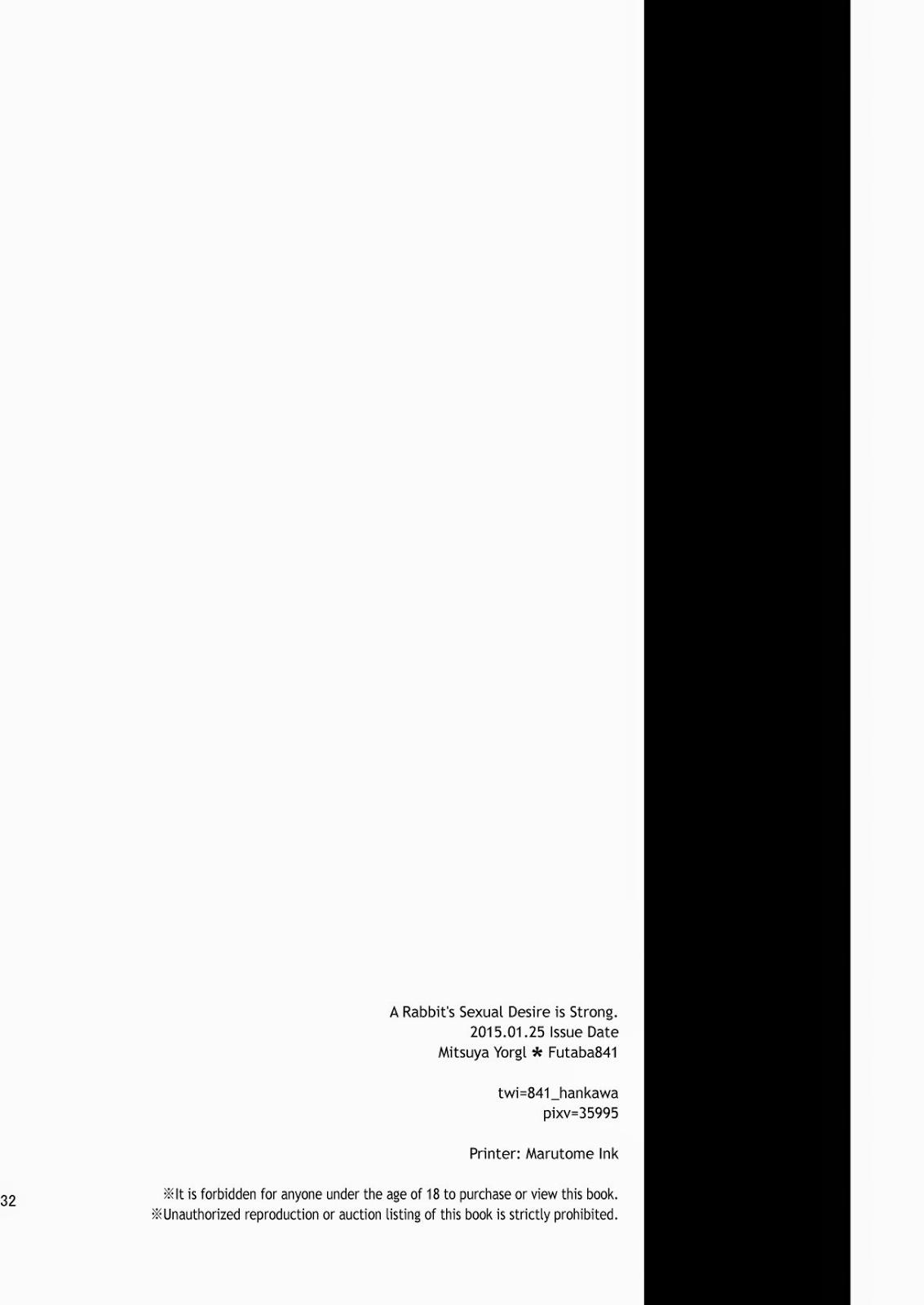 HentaiVN.net - Ảnh 32 - Ham muốn tình dục của thỏ rất mạnh mẽ - Oneshot
