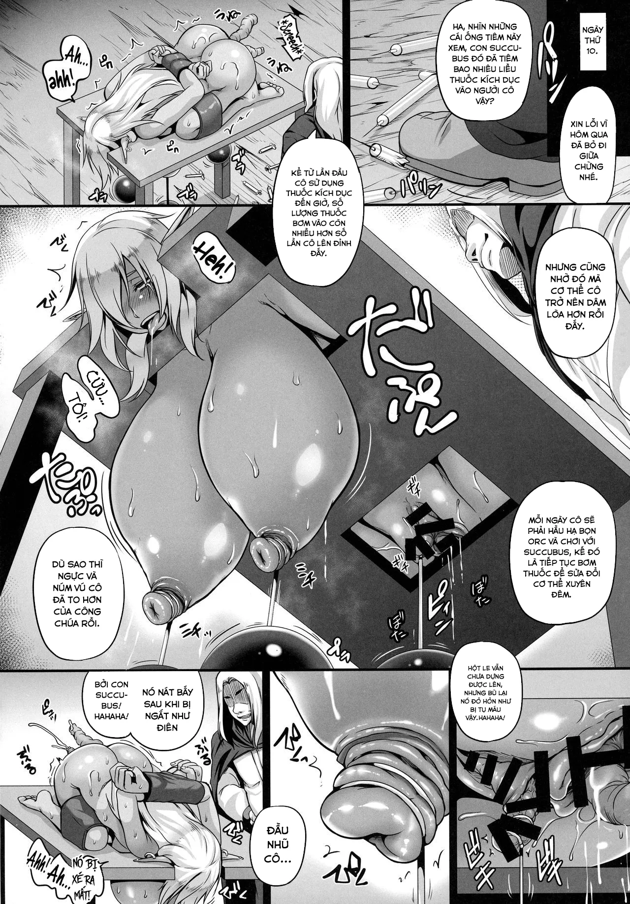 HentaiVN.net - Ảnh 25 - Reishuu No Dark Elf - Chap 1
