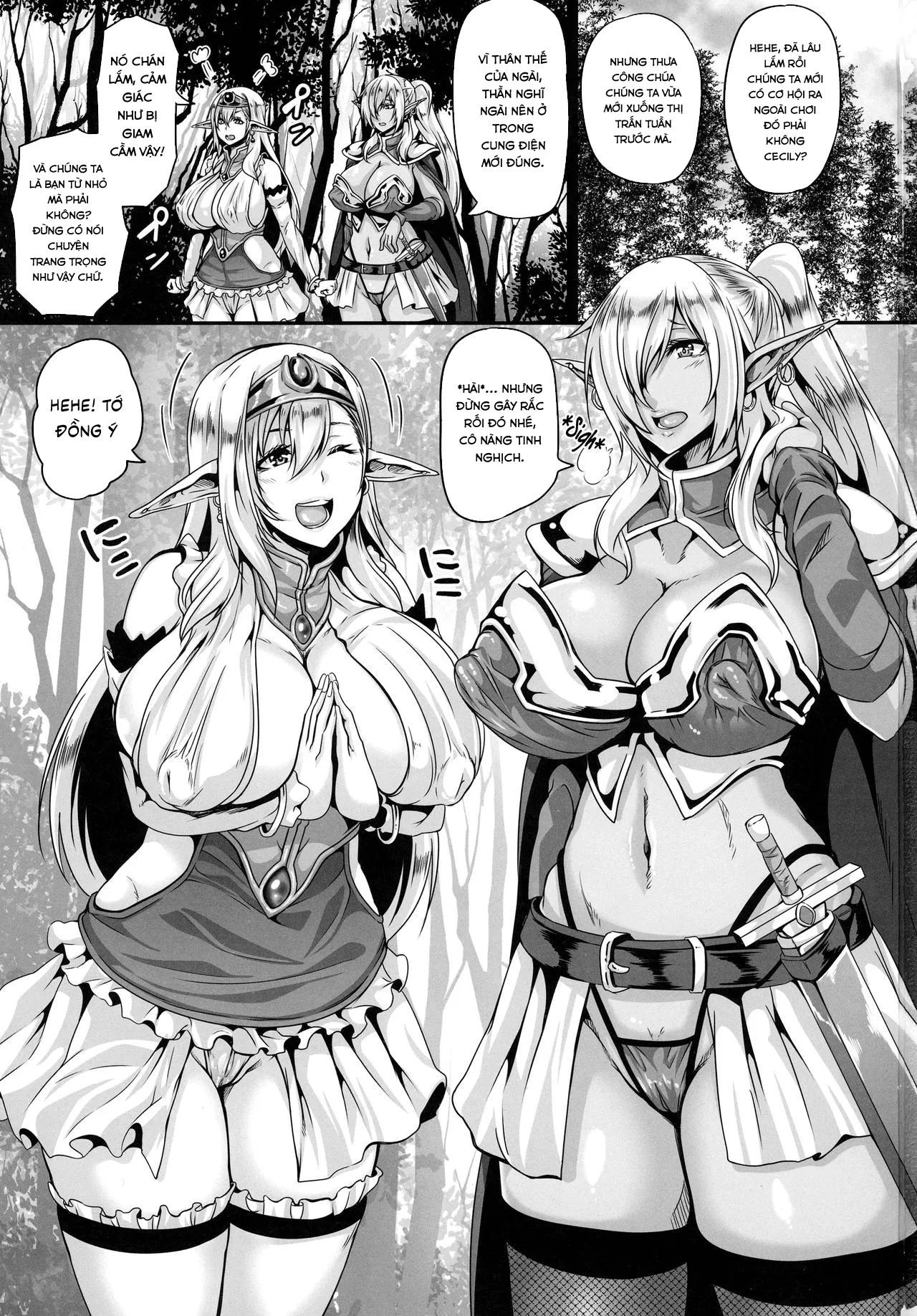 HentaiVN.net - Ảnh 4 - Reishuu No Dark Elf - Chap 1