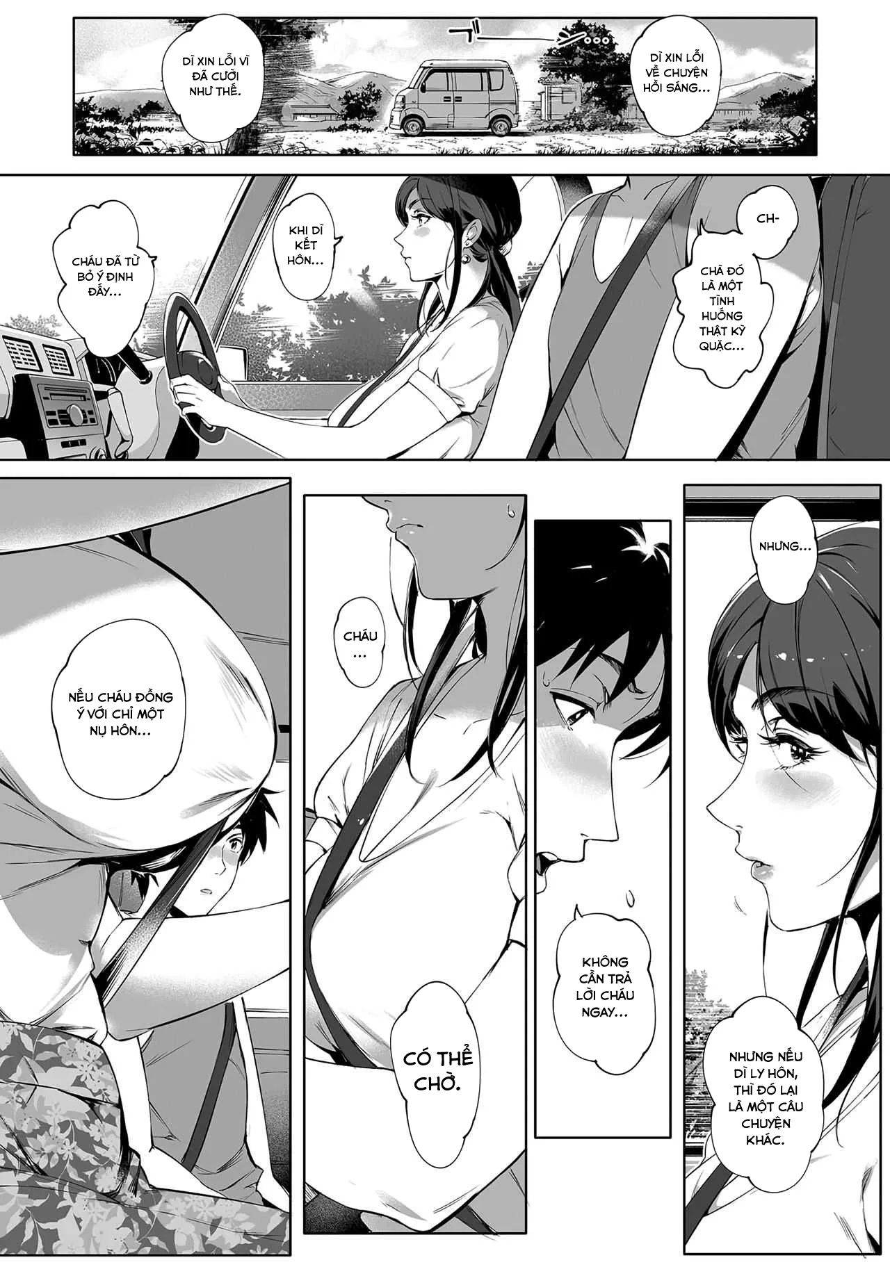 HentaiVN.net - Ảnh 11 - Gạ chịch bà dì đang thiếu thốn tình dục [Kage no Tsuru Ito] - Oneshot