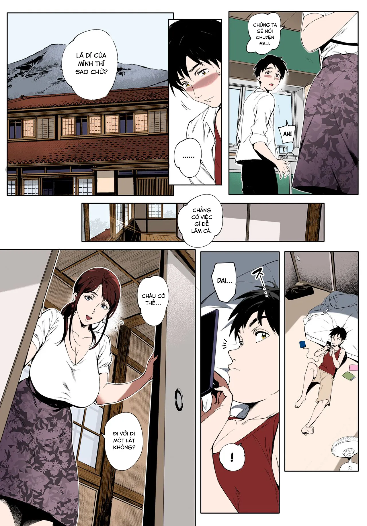 HentaiVN.net - Ảnh 10 - Gạ chịch bà dì đang thiếu thốn tình dục [Kage no Tsuru Ito] - Oneshot [Full màu]