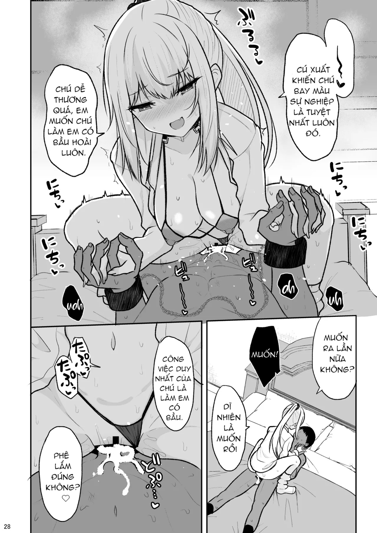 HentaiVN.net - Ảnh 26 - Cô Nàng Gyaru Đùi To Phá Hủy Lý Trí Của Tôi Và Bắt Tôi Xuất Tinh Bên Trong - Oneshot