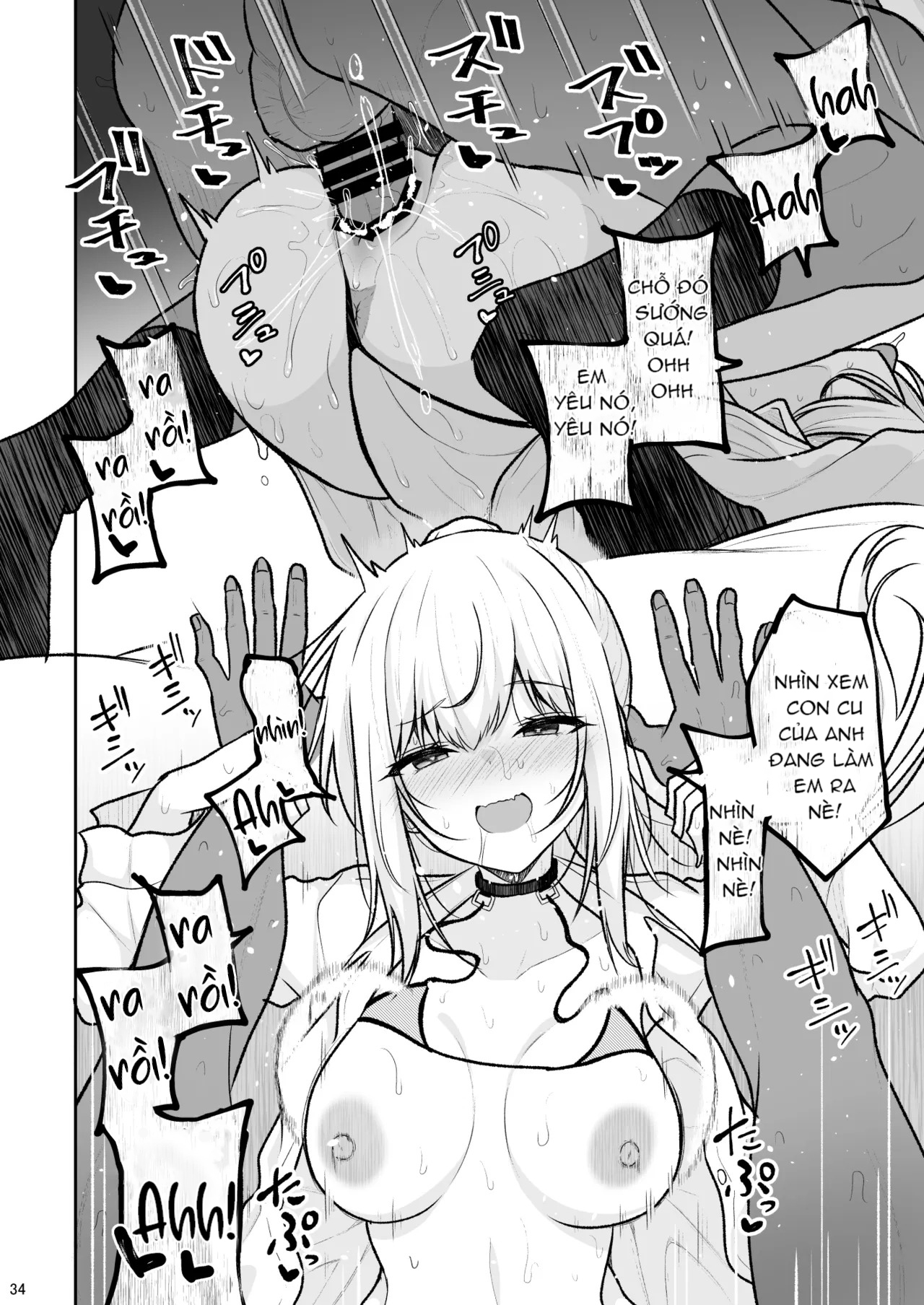 HentaiVN.net - Ảnh 32 - Cô Nàng Gyaru Đùi To Phá Hủy Lý Trí Của Tôi Và Bắt Tôi Xuất Tinh Bên Trong - Oneshot