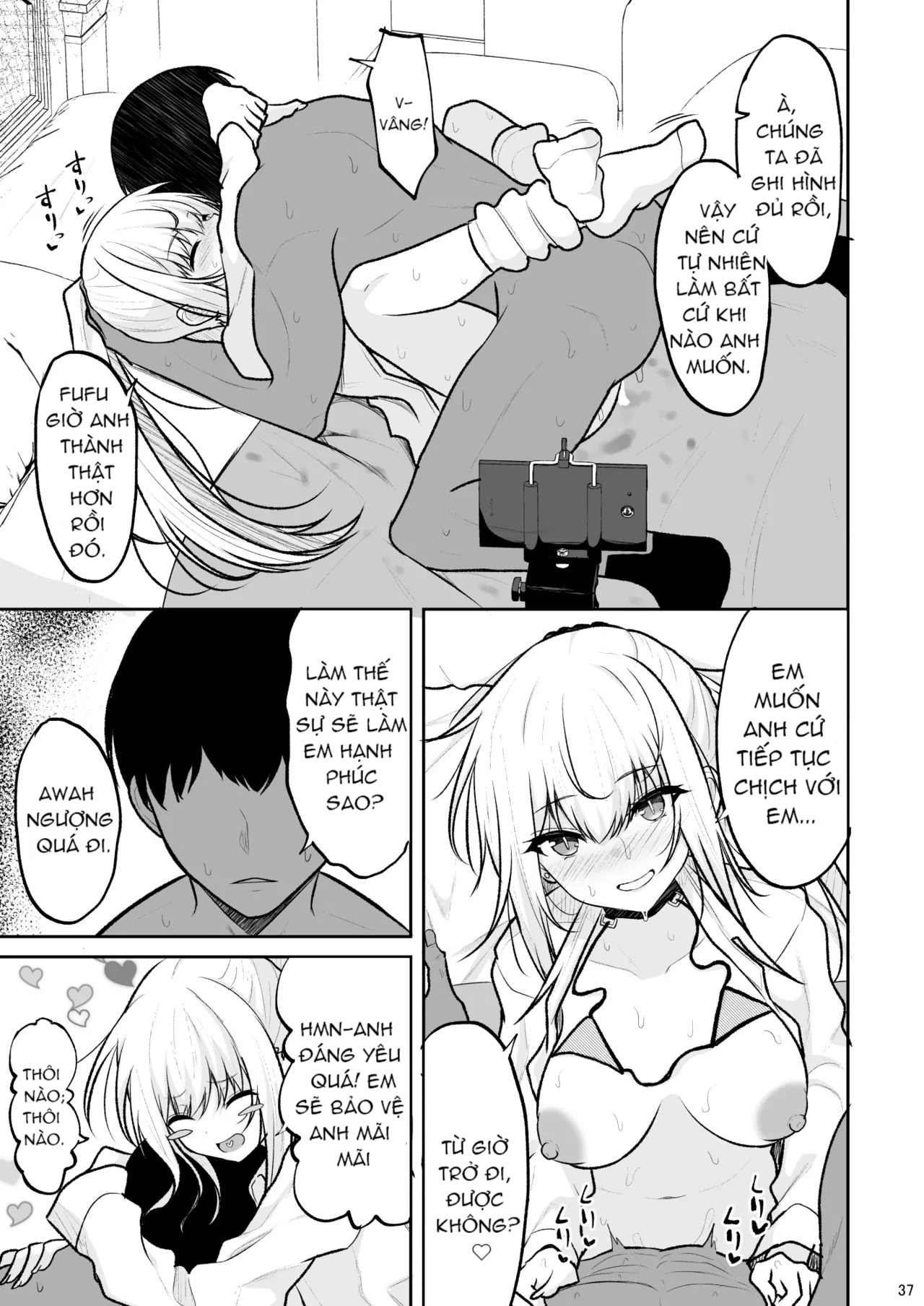 HentaiVN.net - Ảnh 35 - Cô Nàng Gyaru Đùi To Phá Hủy Lý Trí Của Tôi Và Bắt Tôi Xuất Tinh Bên Trong - Oneshot
