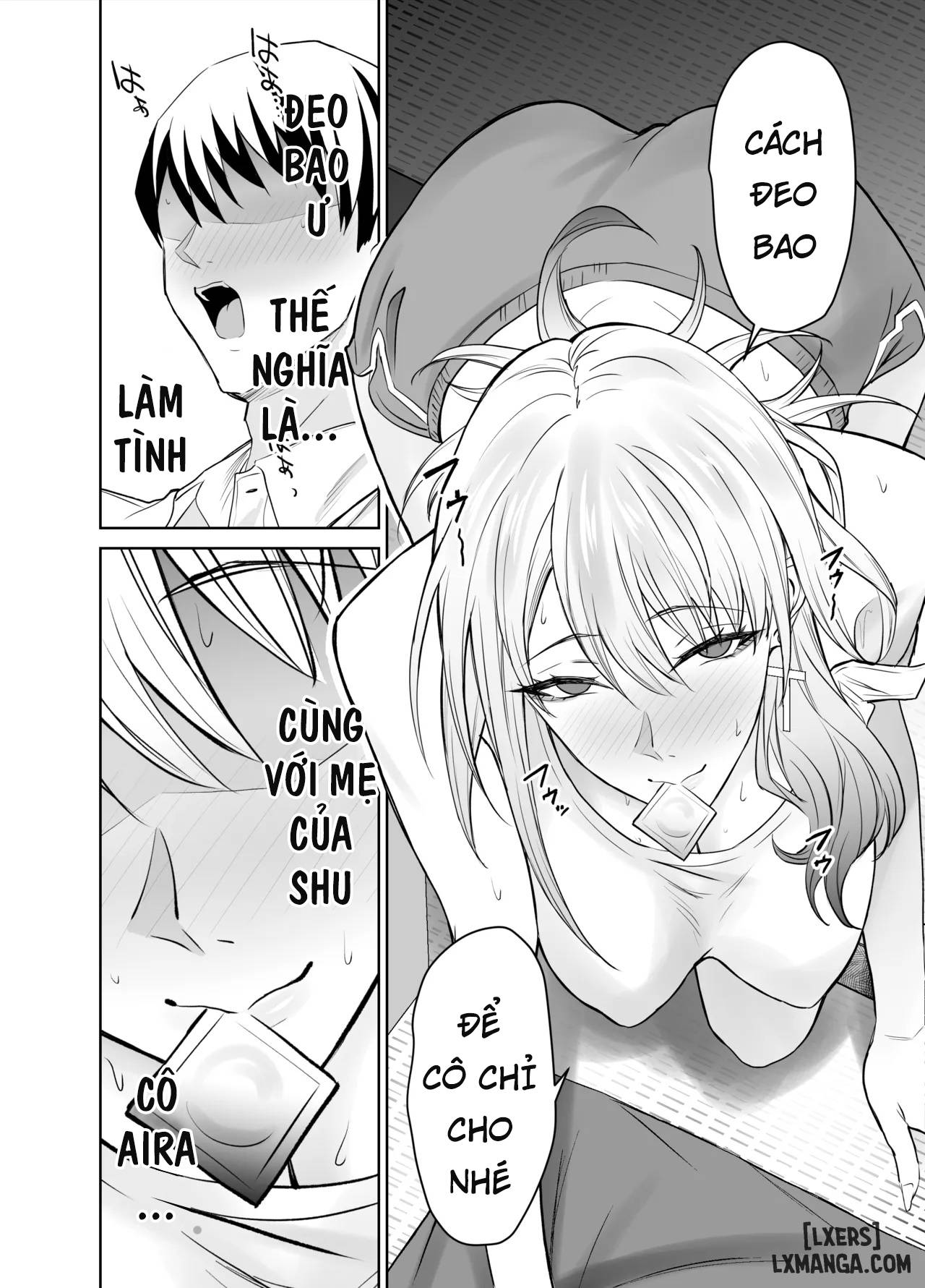 HentaiVN.net - Ảnh 13 - Tomodachi no Gal Mama wa Musuko ni Kakurete Ore no Dekachin wo Kuimakuru. - Chap 1