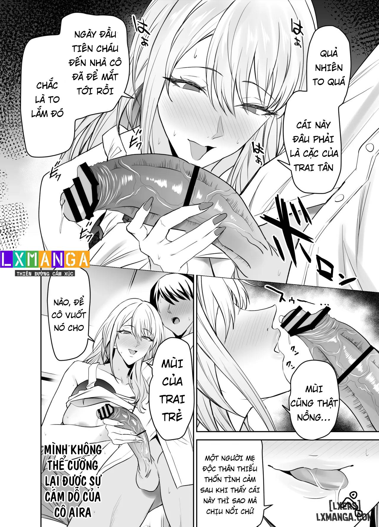 HentaiVN.net - Ảnh 17 - Tomodachi no Gal Mama wa Musuko ni Kakurete Ore no Dekachin wo Kuimakuru. - Chap 1