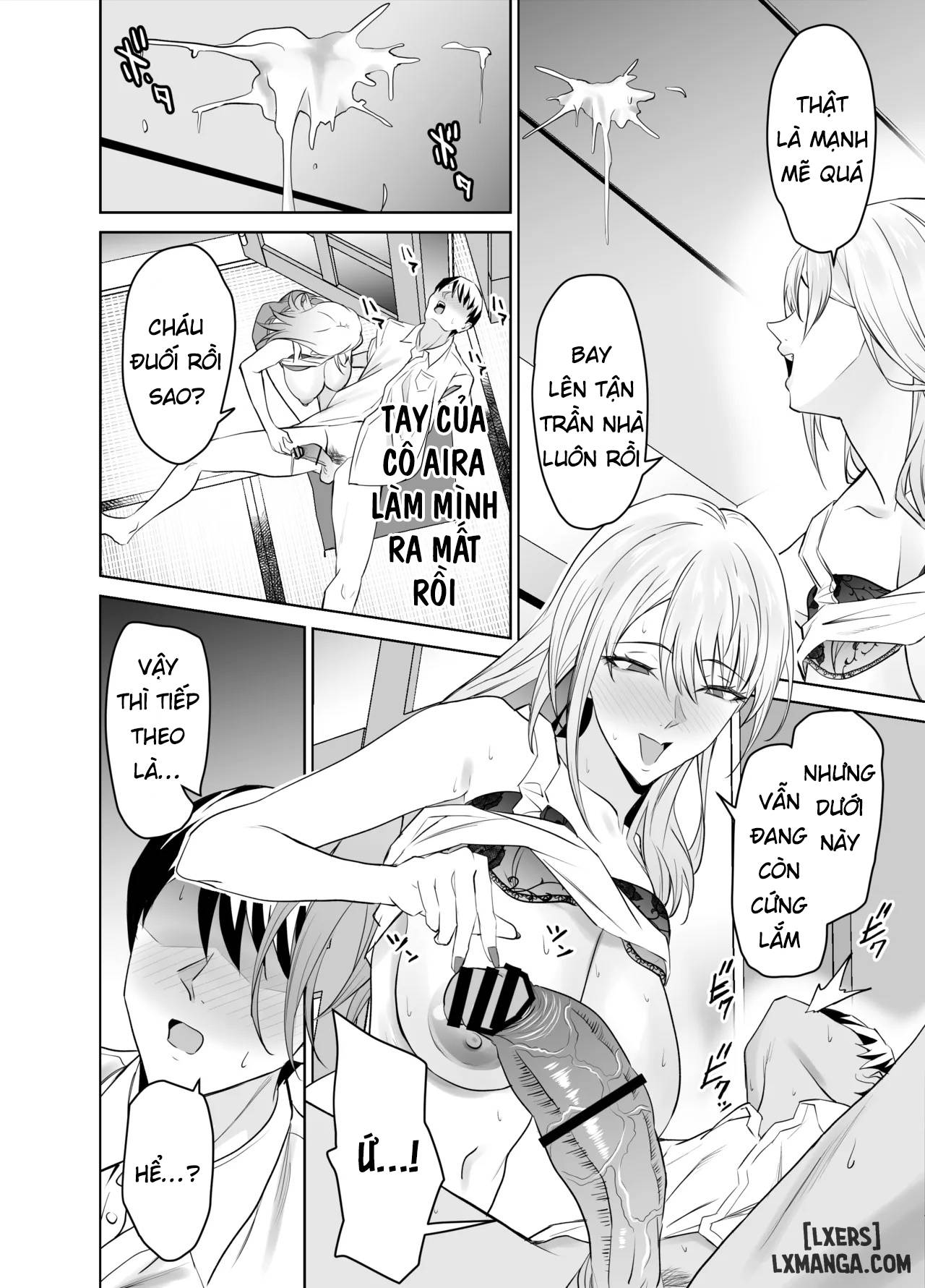 HentaiVN.net - Ảnh 21 - Tomodachi no Gal Mama wa Musuko ni Kakurete Ore no Dekachin wo Kuimakuru. - Chap 1