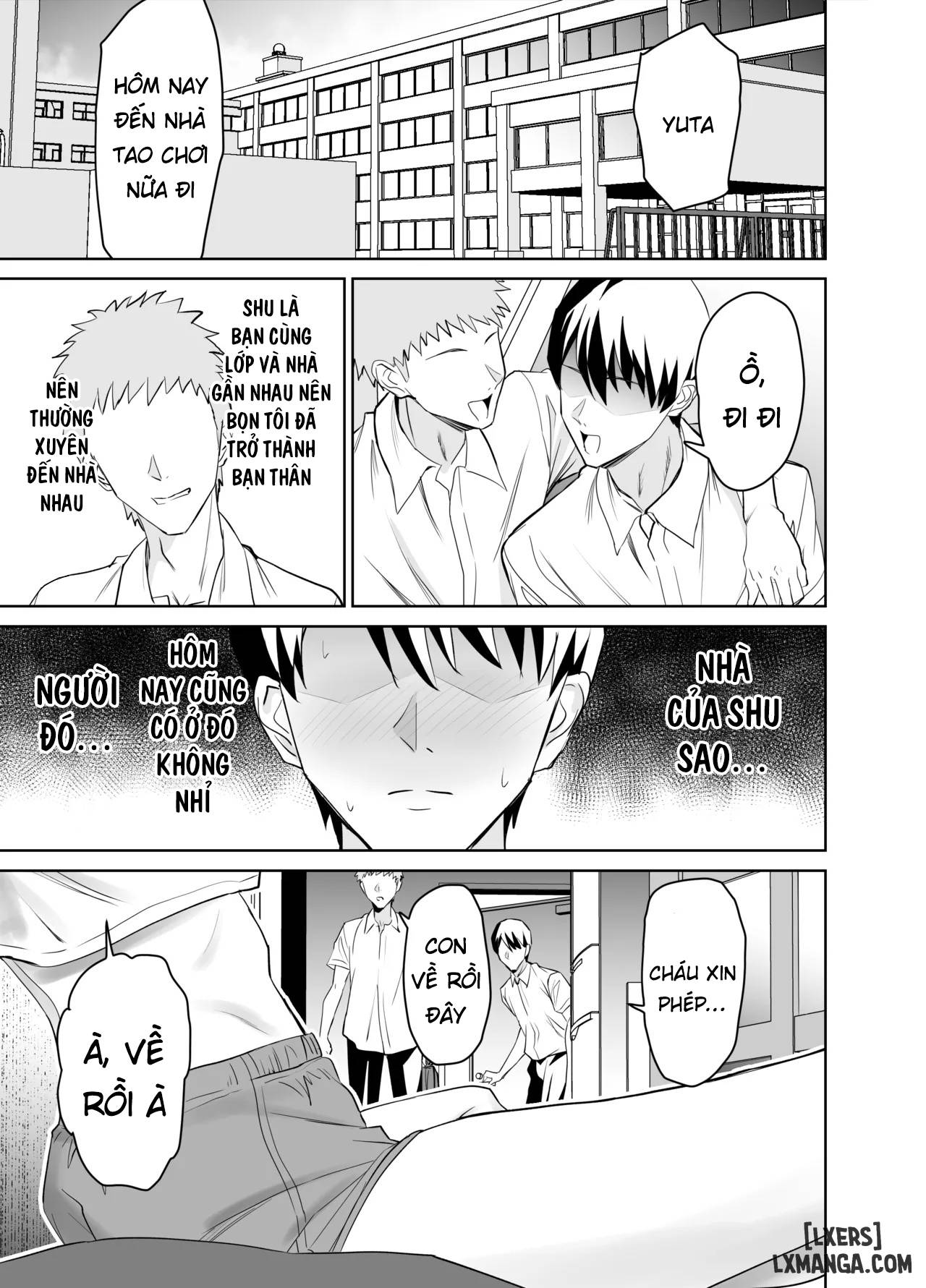 HentaiVN.net - Ảnh 4 - Tomodachi no Gal Mama wa Musuko ni Kakurete Ore no Dekachin wo Kuimakuru. - Chap 1