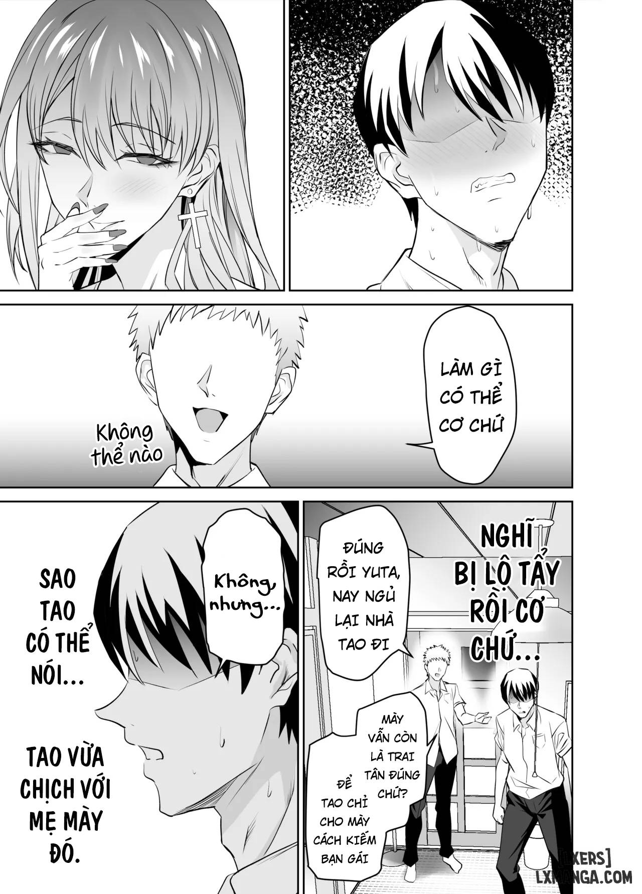 HentaiVN.net - Ảnh 14 - Tomodachi no Gal Mama wa Musuko ni Kakurete Ore no Dekachin wo Kuimakuru. - Chap 2 + 3 - End.