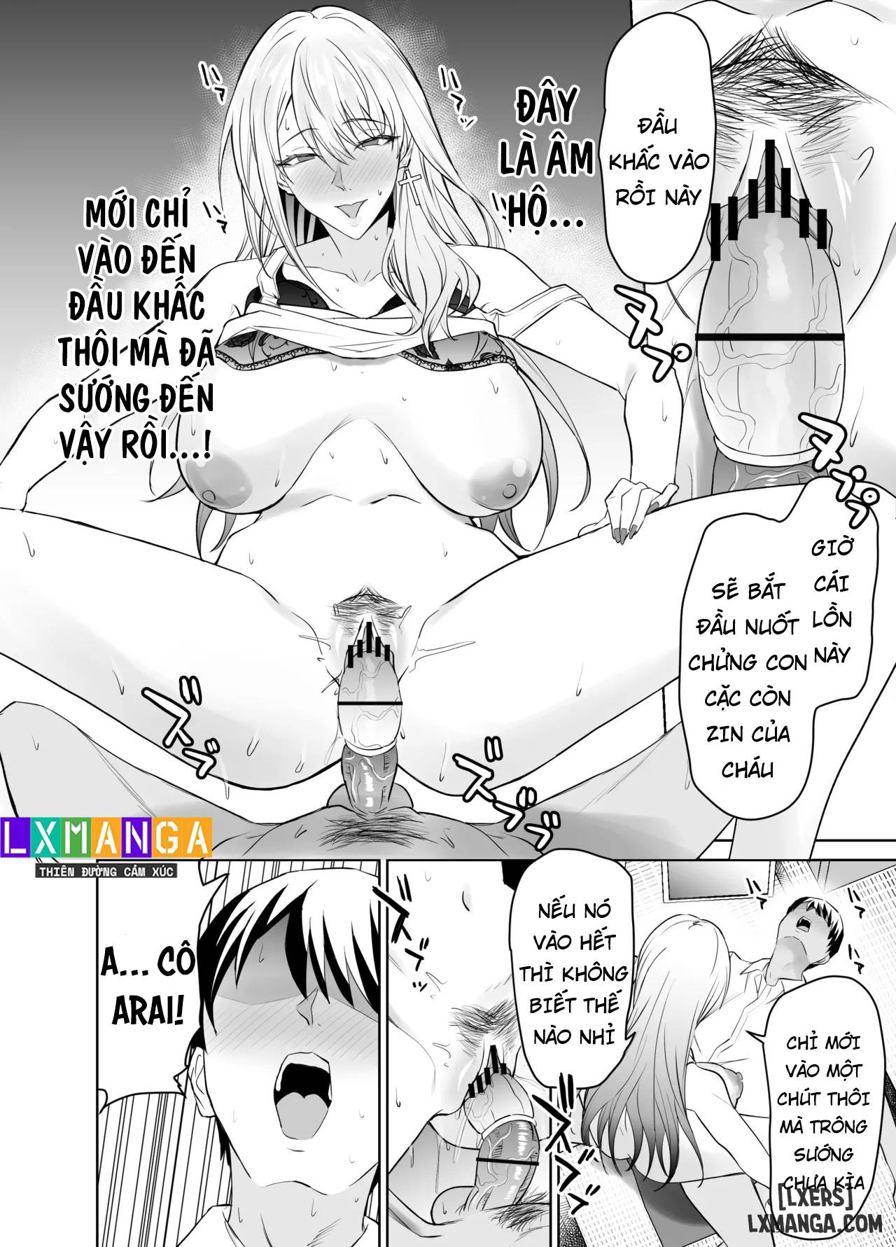 HentaiVN.net - Ảnh 3 - Tomodachi no Gal Mama wa Musuko ni Kakurete Ore no Dekachin wo Kuimakuru. - Chap 2 + 3 - End.