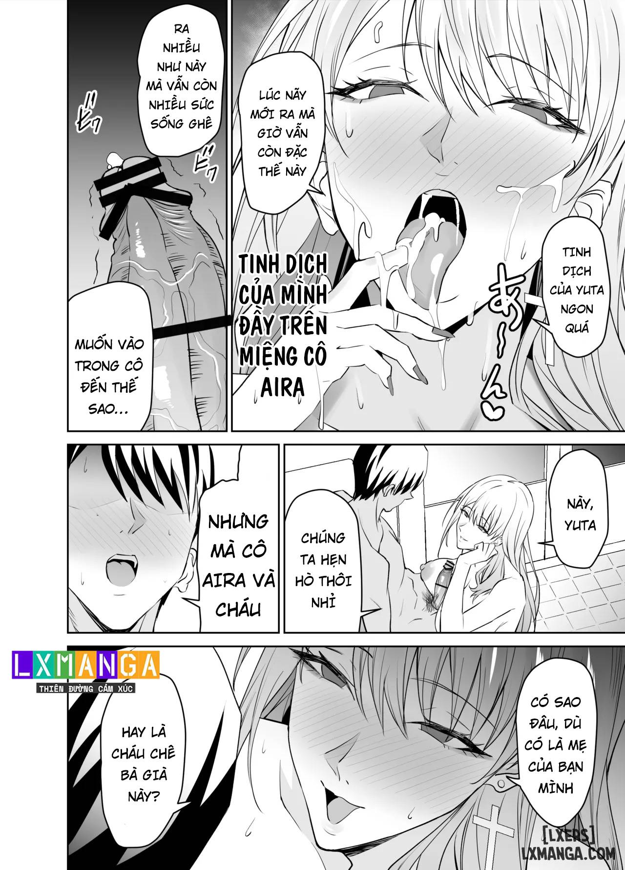 HentaiVN.net - Ảnh 34 - Tomodachi no Gal Mama wa Musuko ni Kakurete Ore no Dekachin wo Kuimakuru. - Chap 2 + 3 - End.
