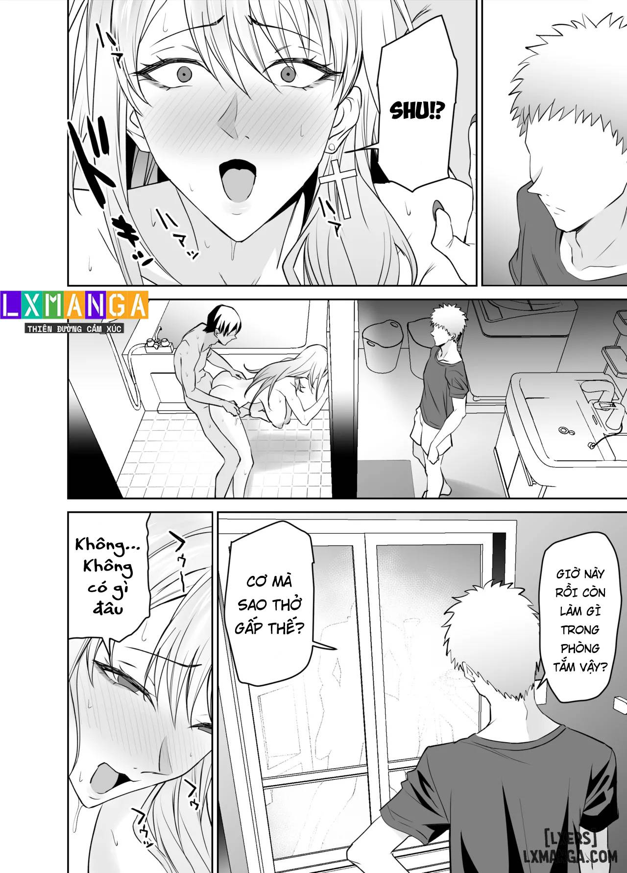 HentaiVN.net - Ảnh 40 - Tomodachi no Gal Mama wa Musuko ni Kakurete Ore no Dekachin wo Kuimakuru. - Chap 2 + 3 - End.