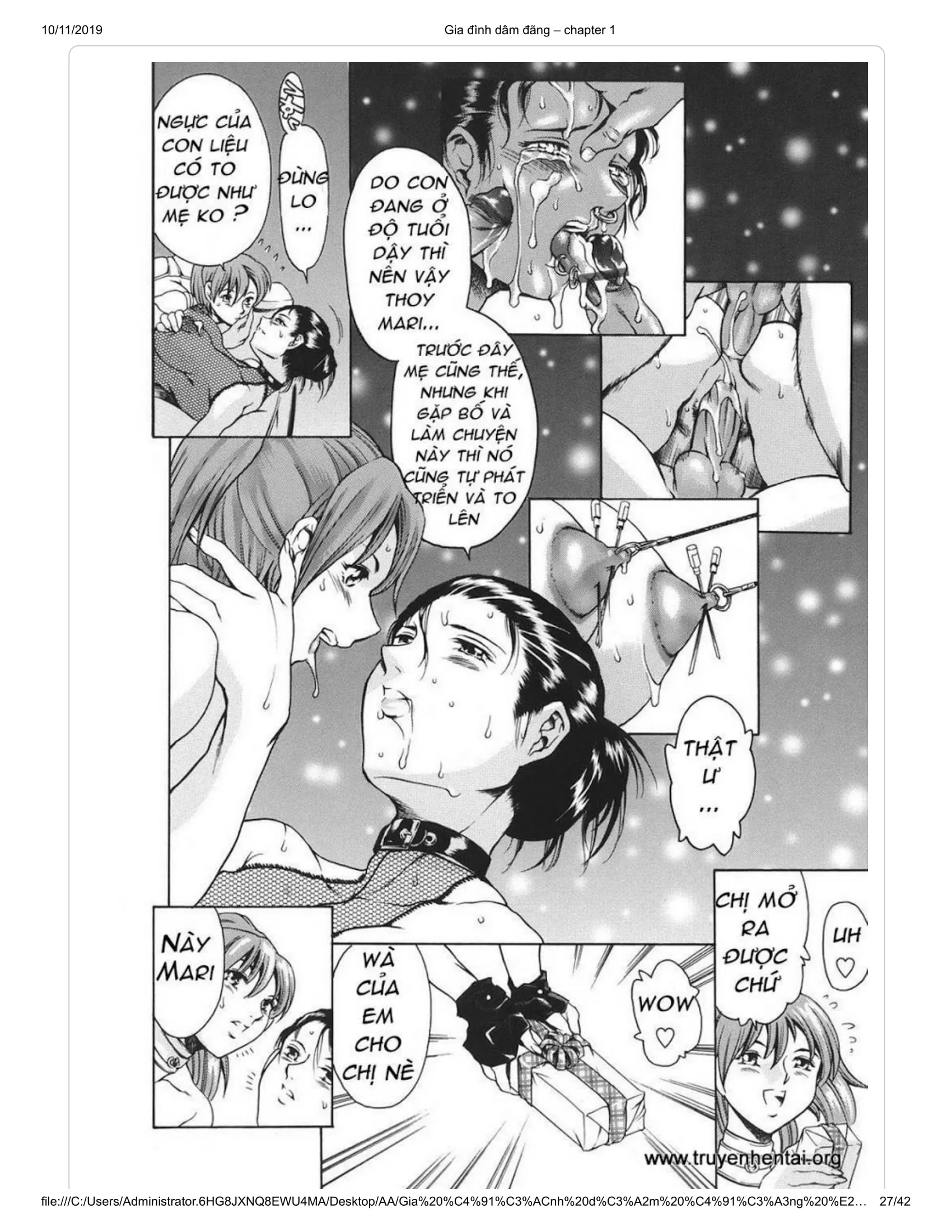 HentaiVN.net - Ảnh 15 - Katei no Jijou [Family's circumstances] - Chap 1