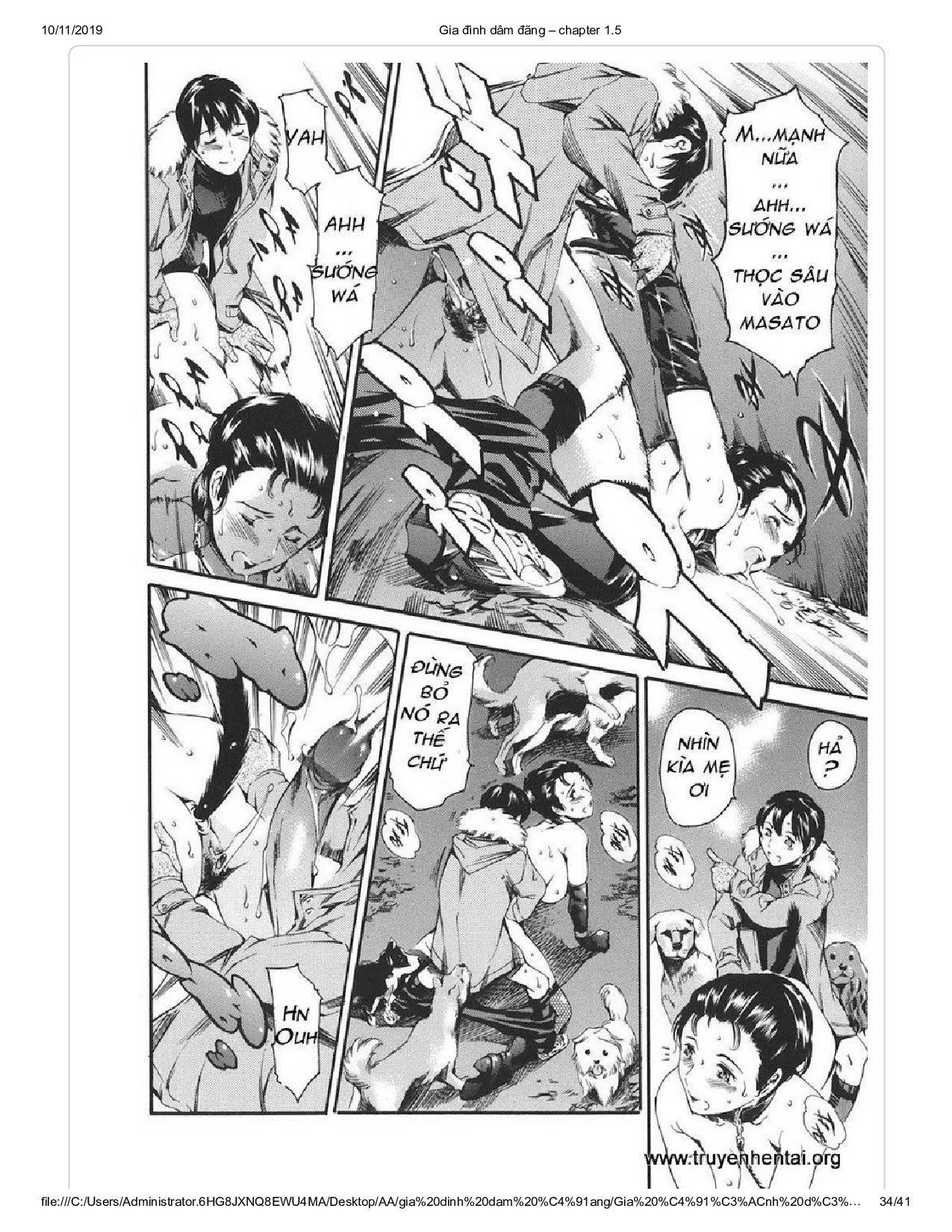 HentaiVN.net - Ảnh 15 - Katei no Jijou [Family's circumstances] - Chap 2