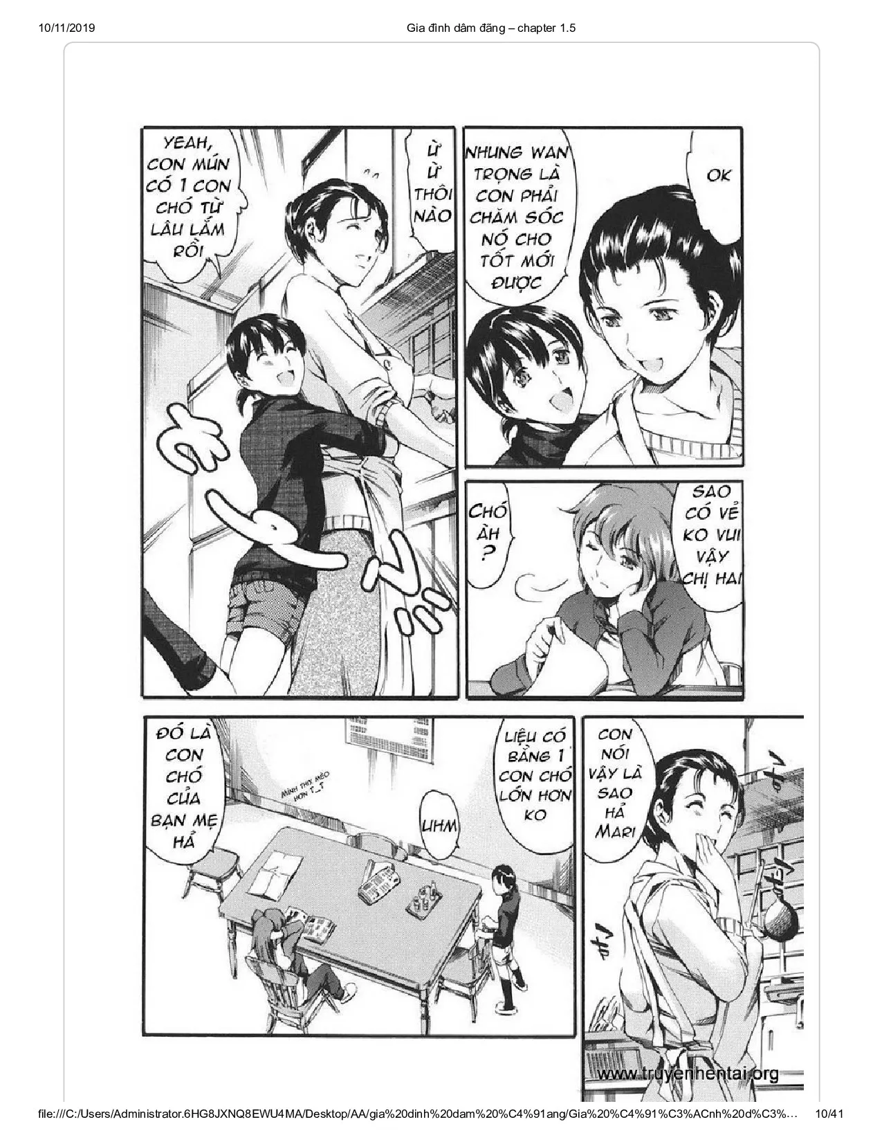 HentaiVN.net - Ảnh 3 - Katei no Jijou [Family's circumstances] - Chap 2