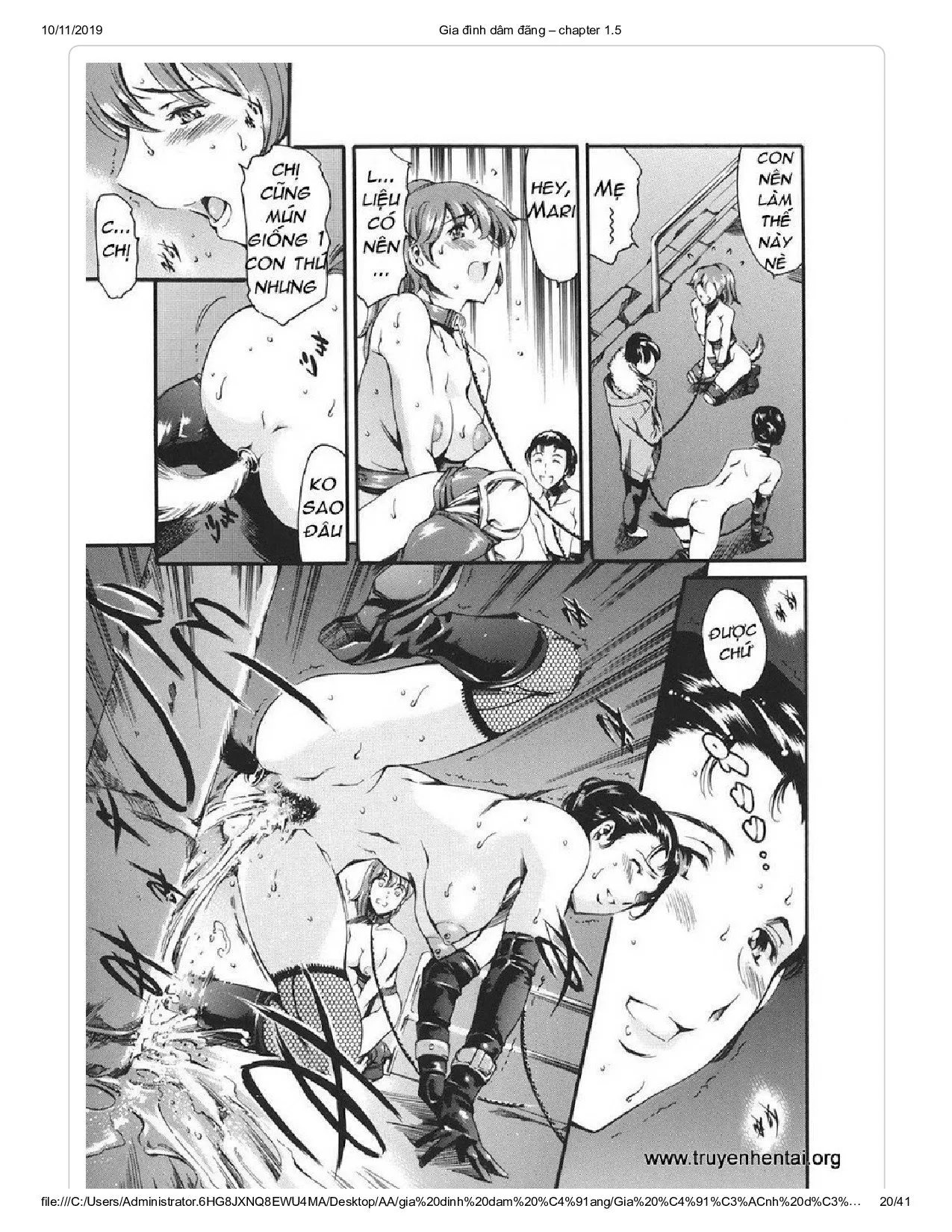 HentaiVN.net - Ảnh 8 - Katei no Jijou [Family's circumstances] - Chap 2