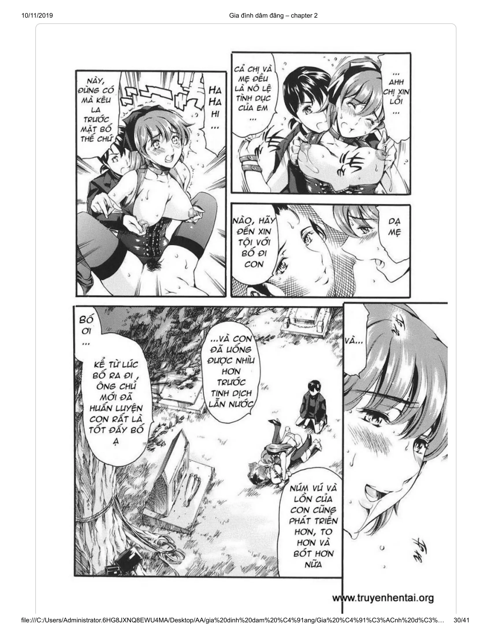 HentaiVN.net - Ảnh 16 - Katei no Jijou [Family's circumstances] - Chap 3