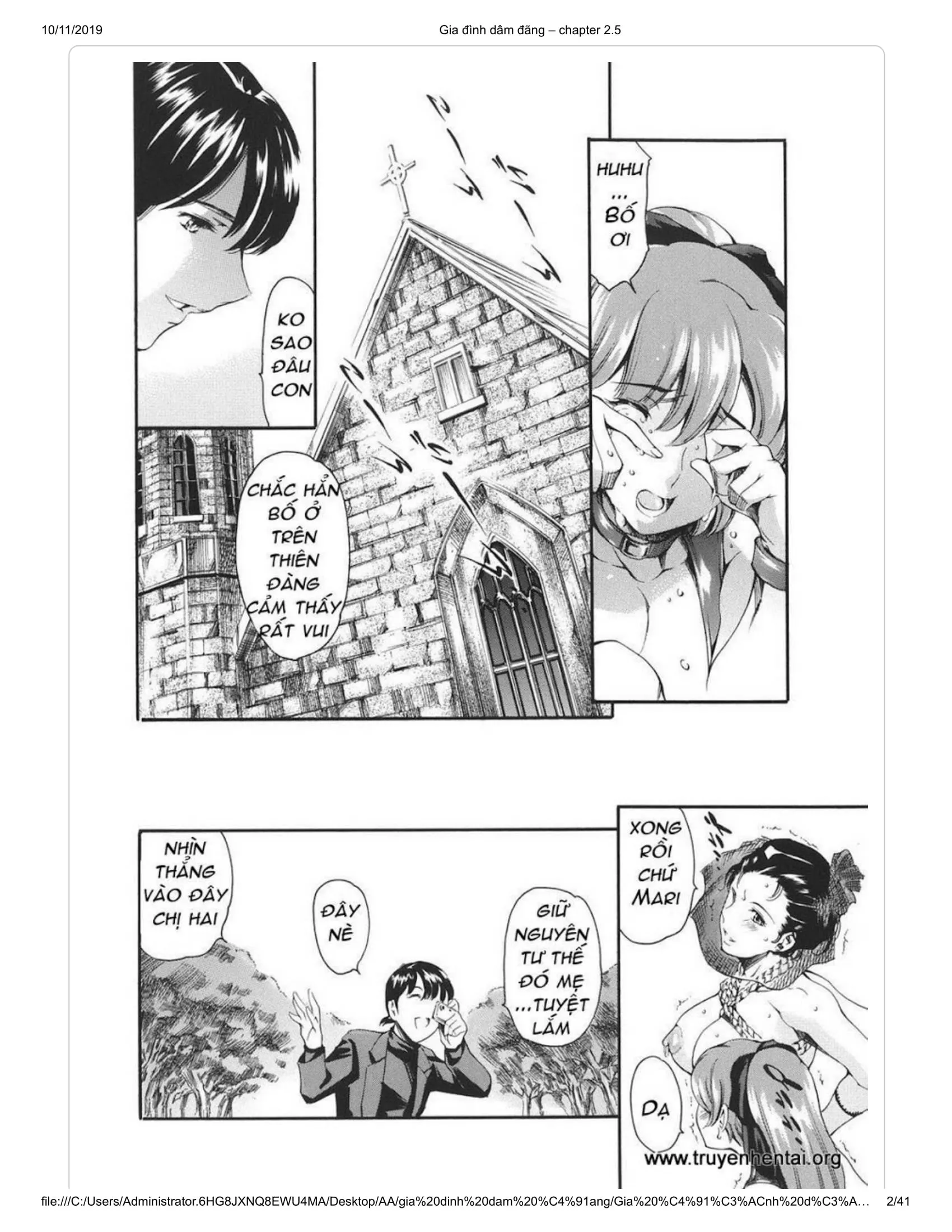 HentaiVN.net - Ảnh 22 - Katei no Jijou [Family's circumstances] - Chap 3