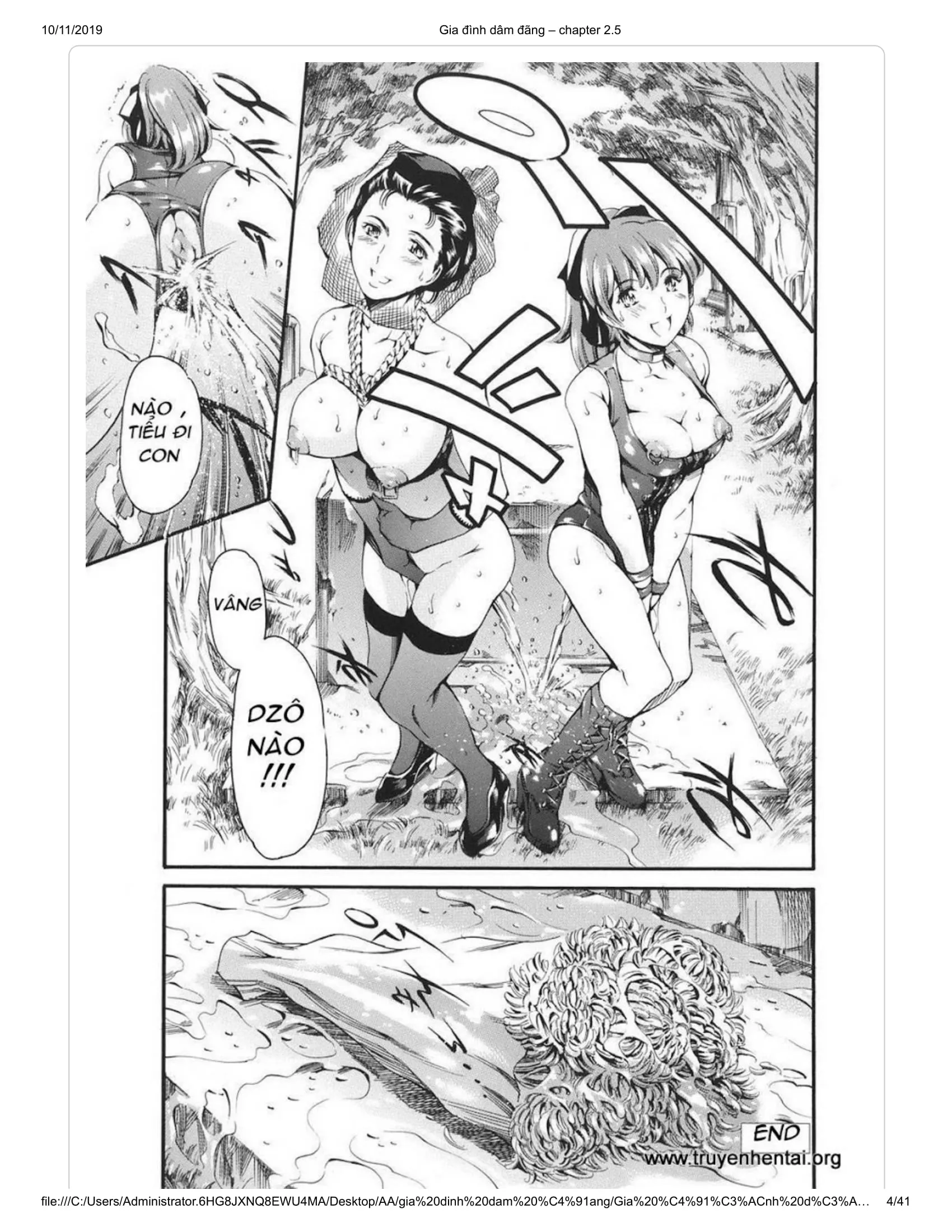 HentaiVN.net - Ảnh 23 - Katei no Jijou [Family's circumstances] - Chap 3
