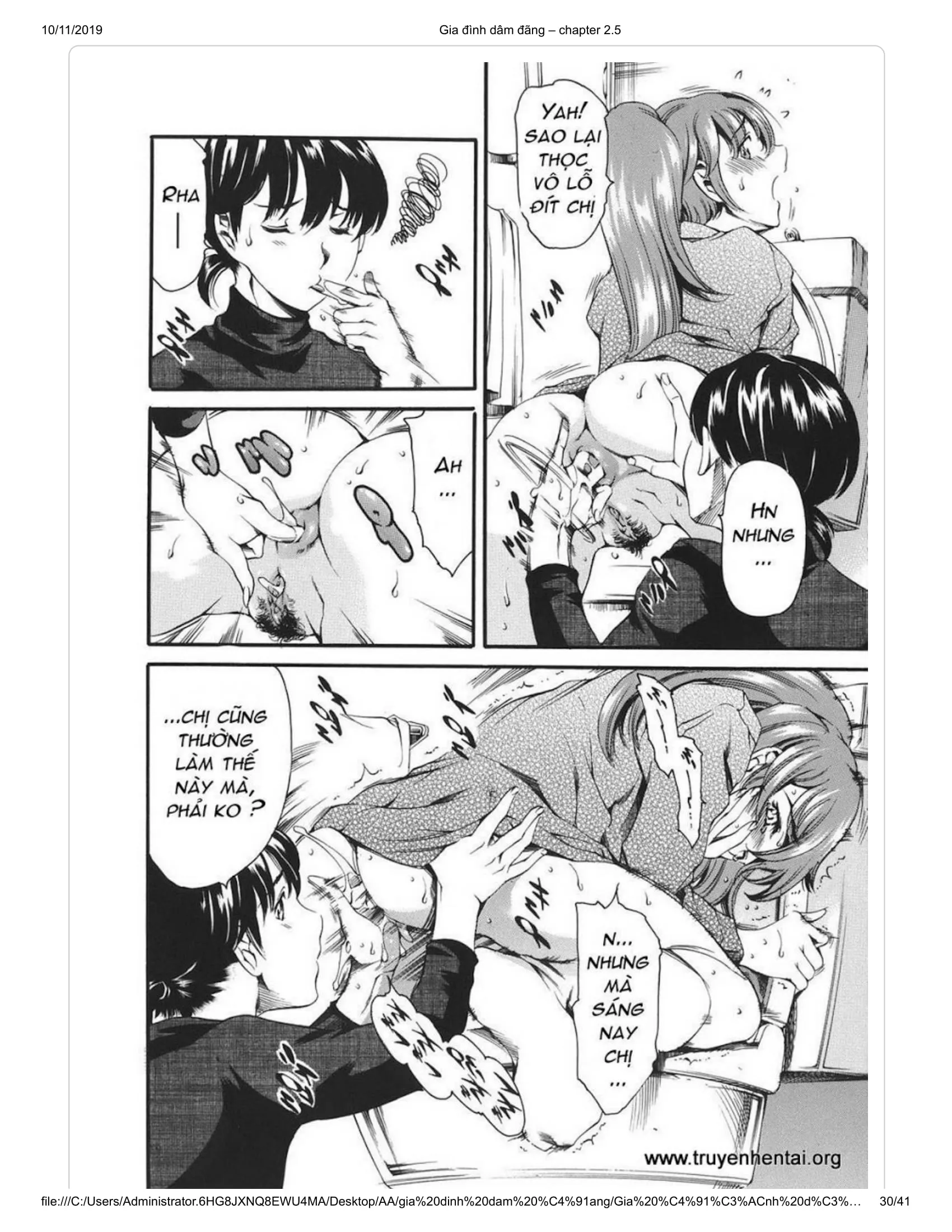 HentaiVN.net - Ảnh 13 - Katei no Jijou [Family's circumstances] - Chap 4