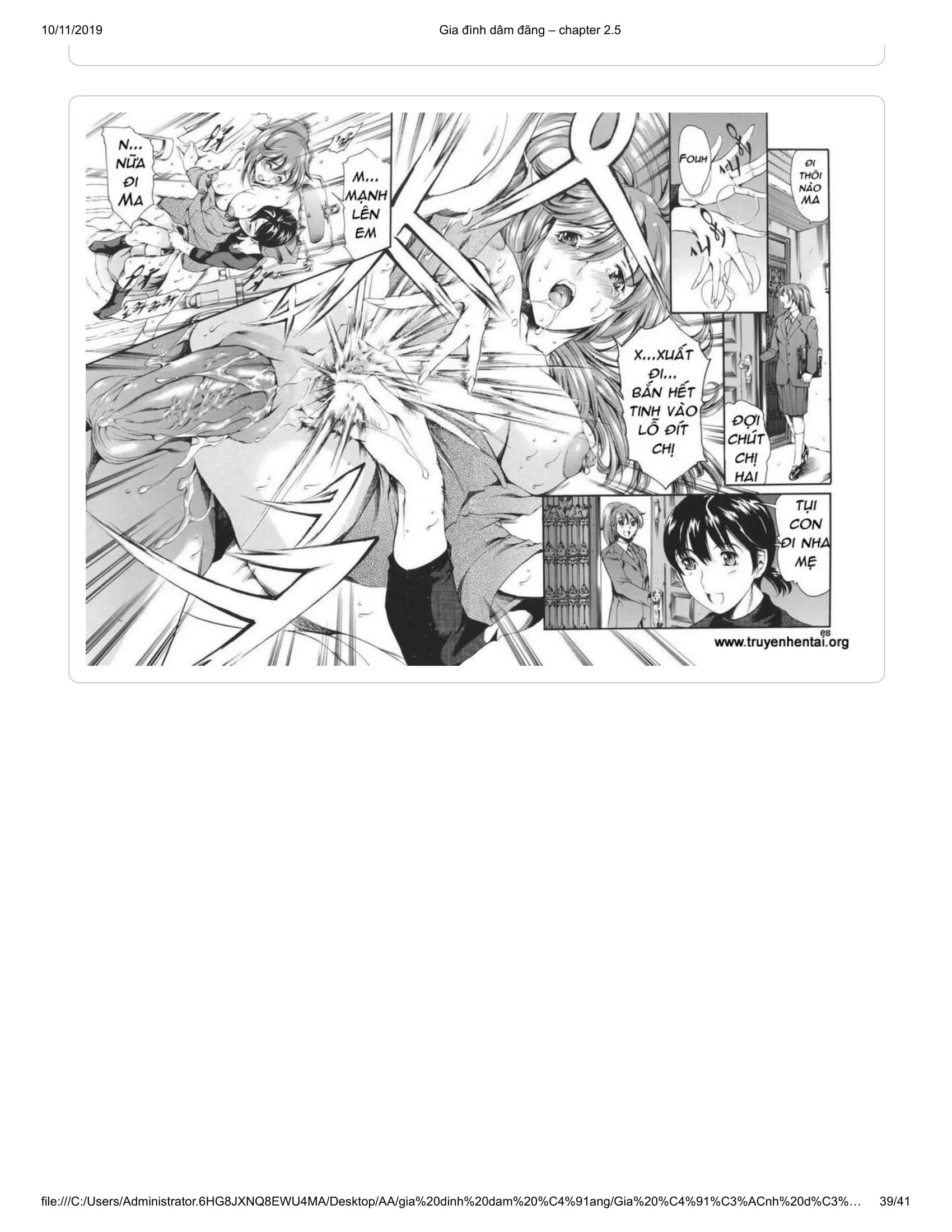HentaiVN.net - Ảnh 18 - Katei no Jijou [Family's circumstances] - Chap 4