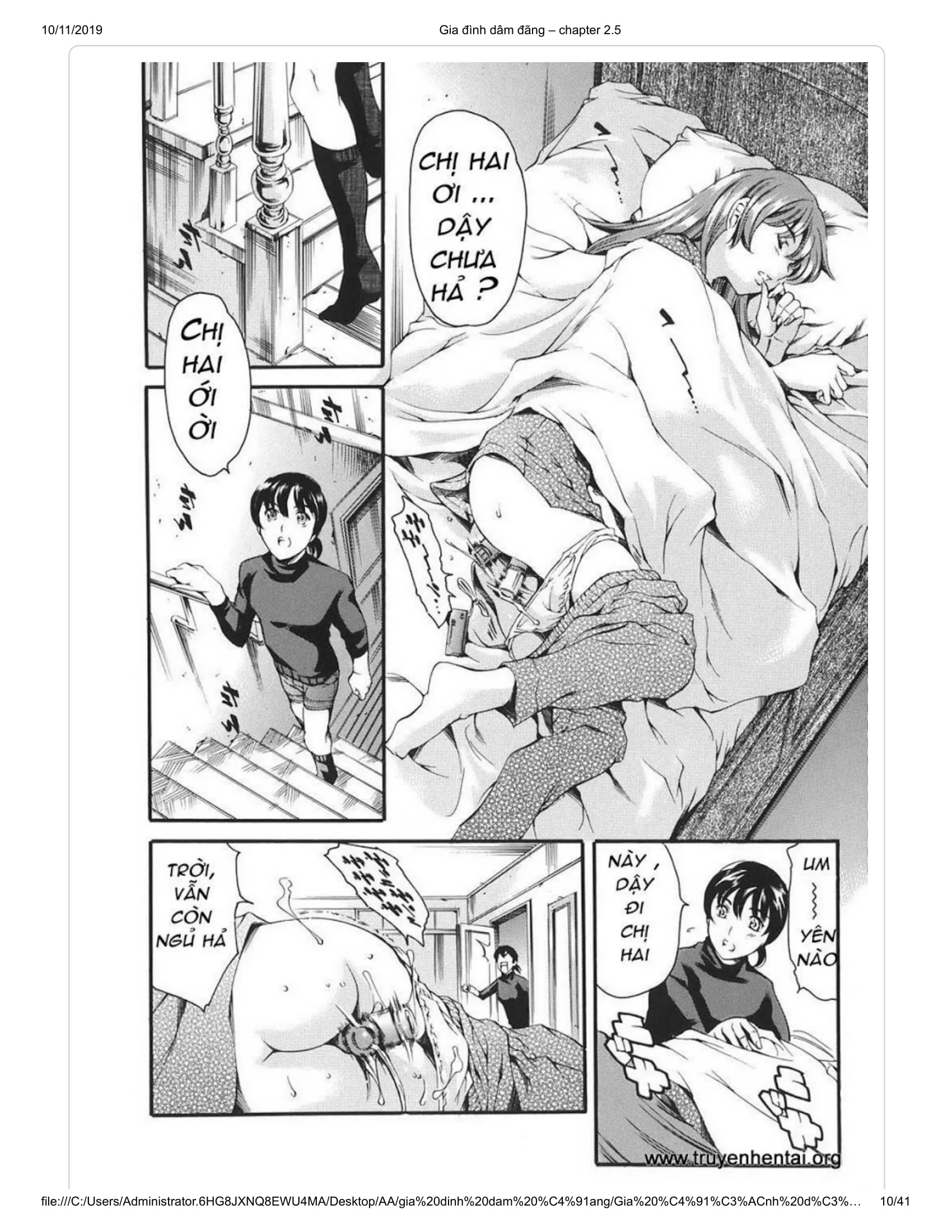 HentaiVN.net - Ảnh 3 - Katei no Jijou [Family's circumstances] - Chap 4