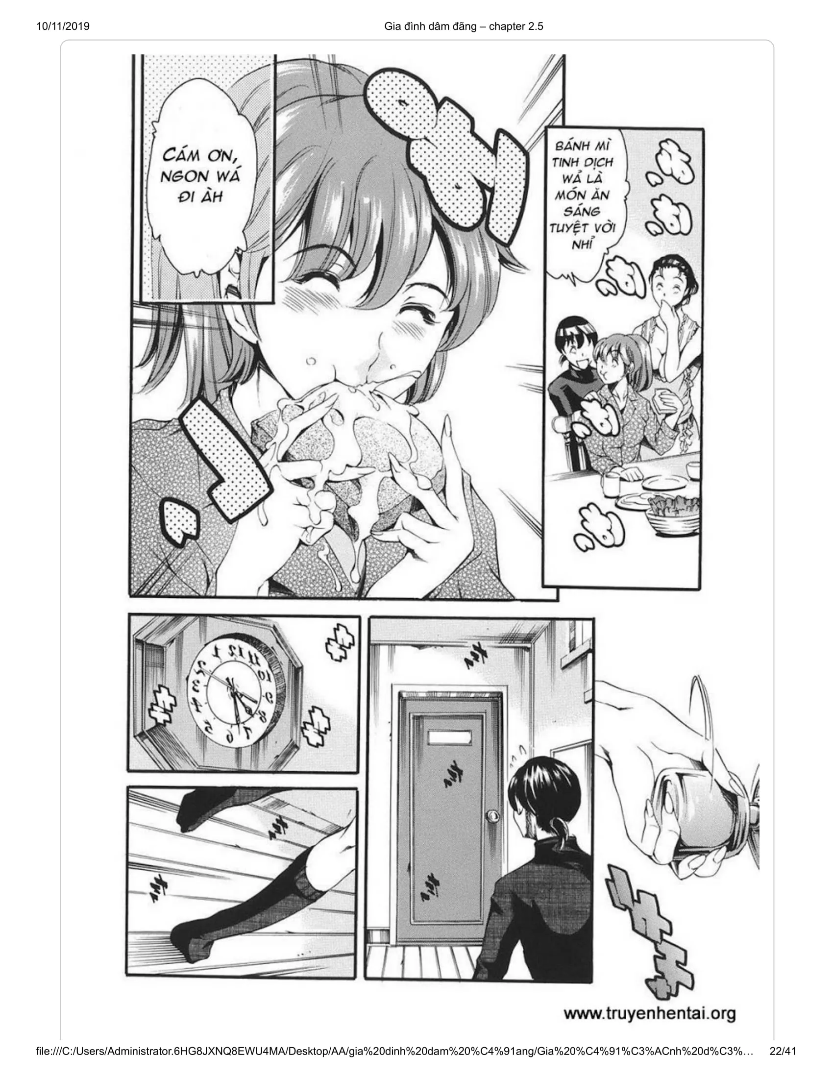 HentaiVN.net - Ảnh 9 - Katei no Jijou [Family's circumstances] - Chap 4