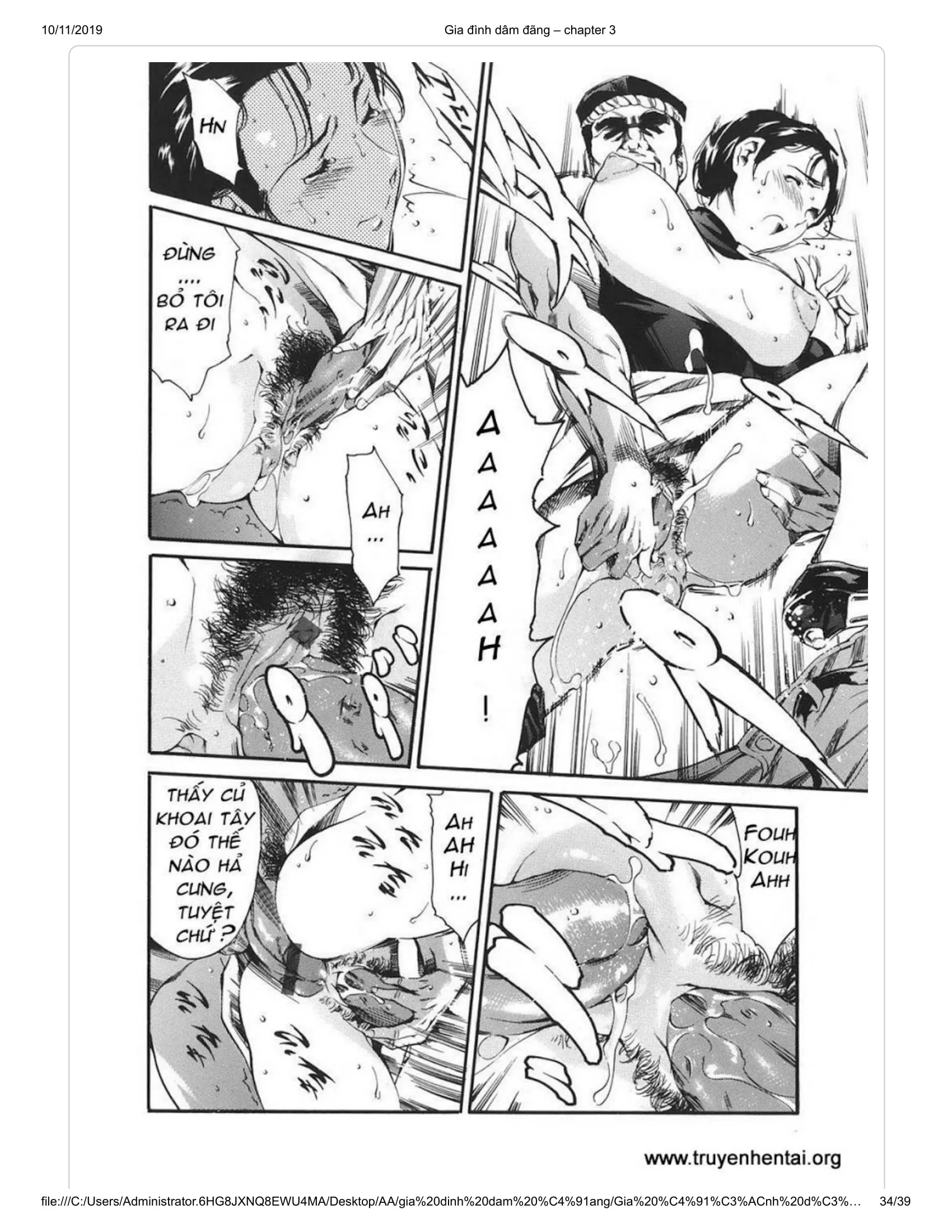 HentaiVN.net - Ảnh 17 - Katei no Jijou [Family's circumstances] - Chap 5