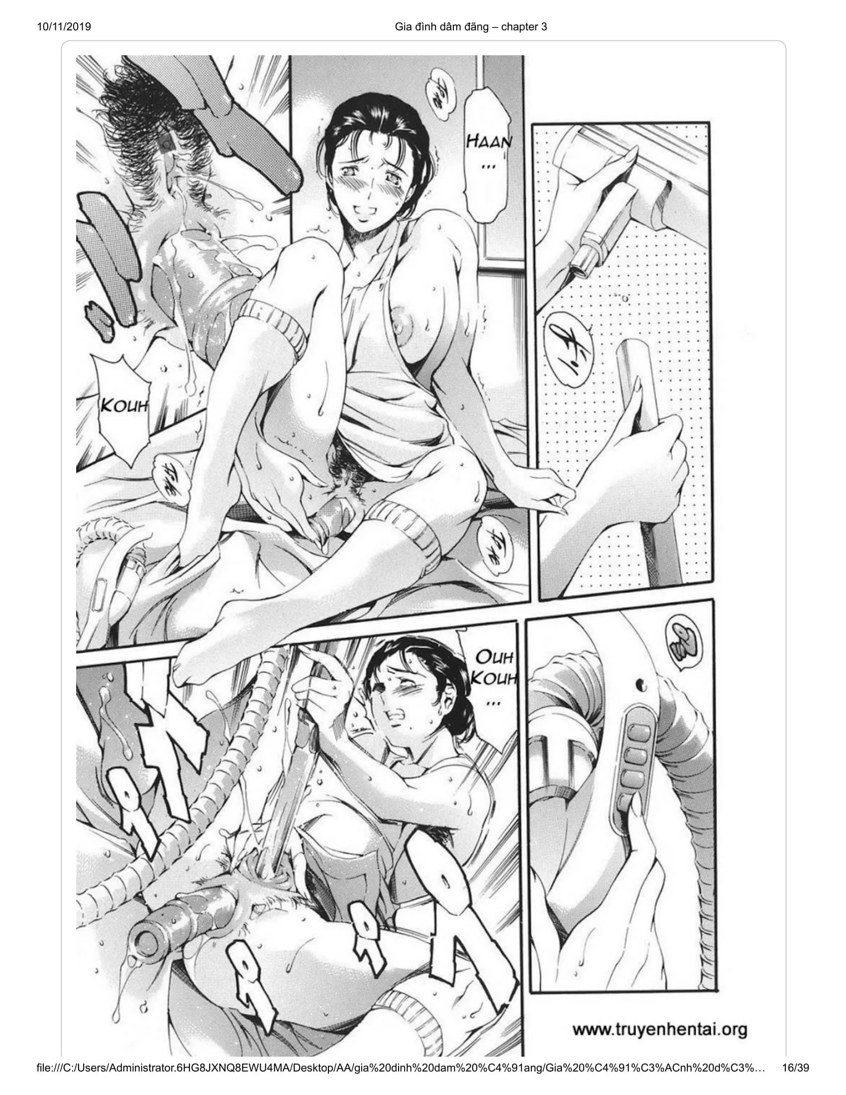 HentaiVN.net - Ảnh 8 - Katei no Jijou [Family's circumstances] - Chap 5