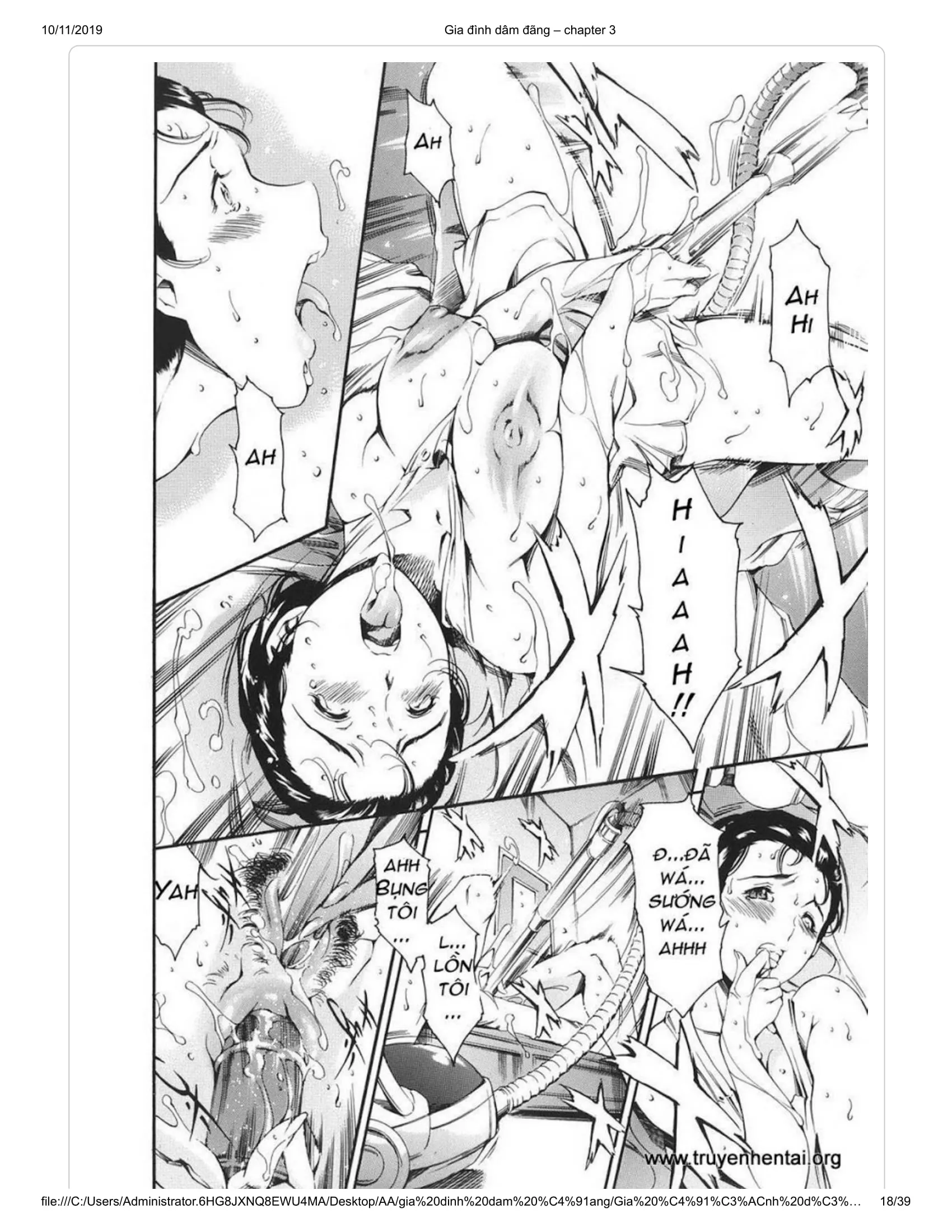 HentaiVN.net - Ảnh 9 - Katei no Jijou [Family's circumstances] - Chap 5