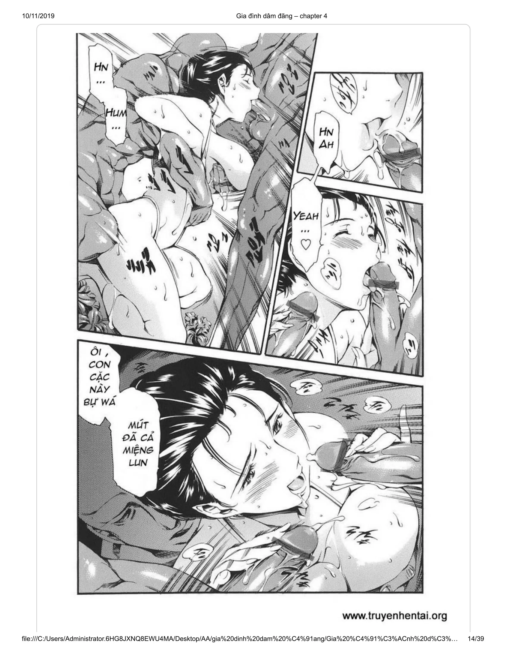 HentaiVN.net - Ảnh 16 - Katei no Jijou [Family's circumstances] - Chap 7