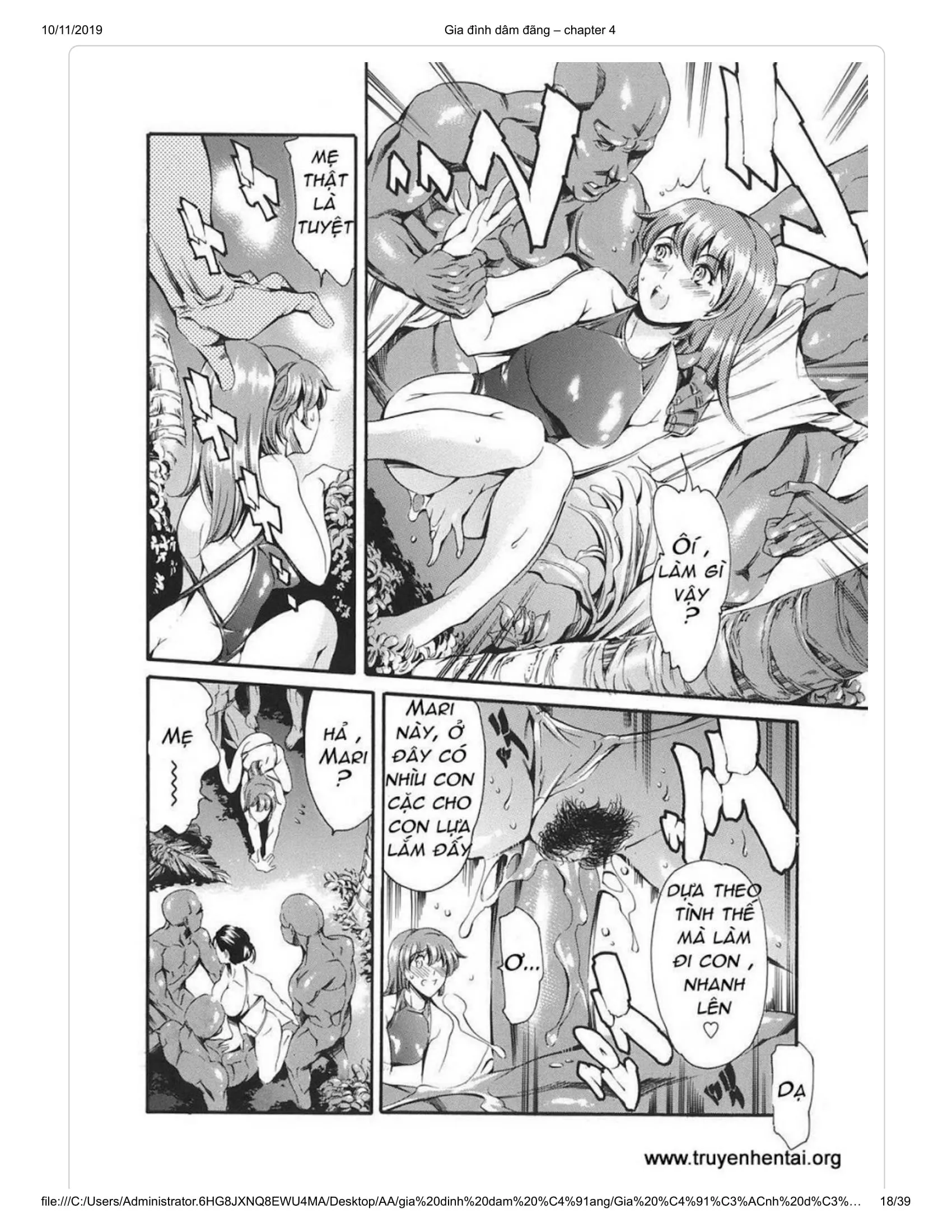 HentaiVN.net - Ảnh 18 - Katei no Jijou [Family's circumstances] - Chap 7