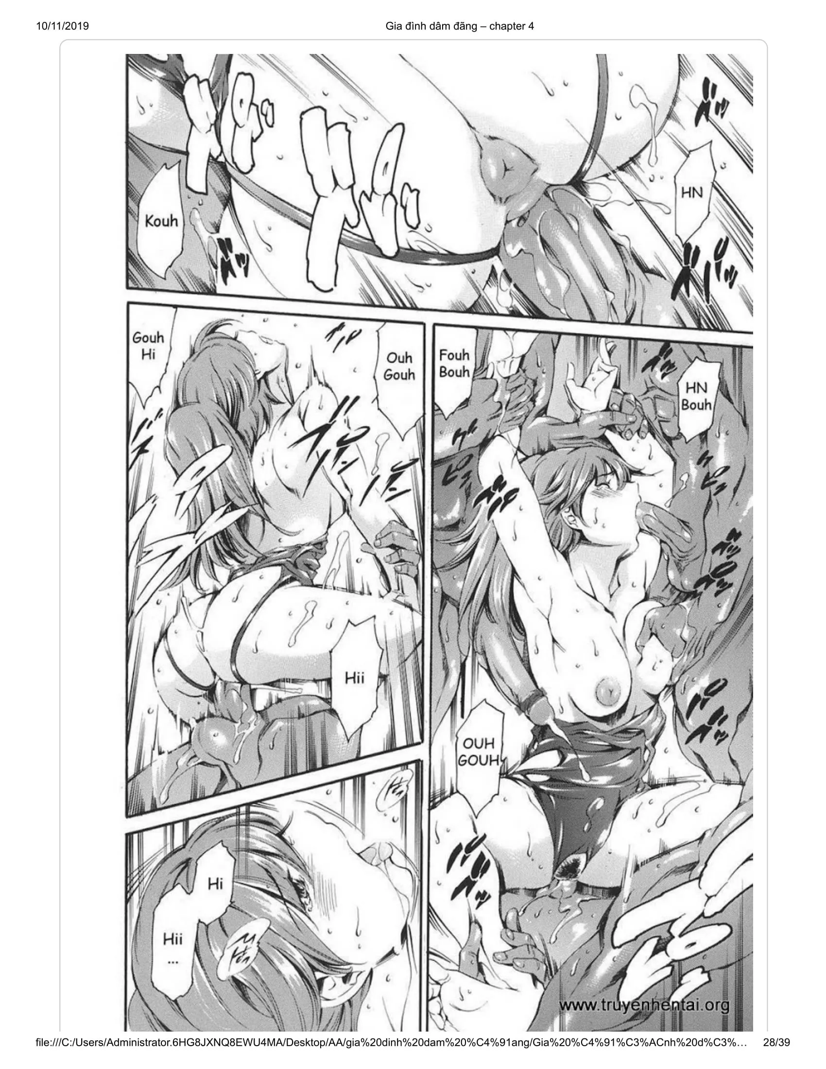 HentaiVN.net - Ảnh 23 - Katei no Jijou [Family's circumstances] - Chap 7